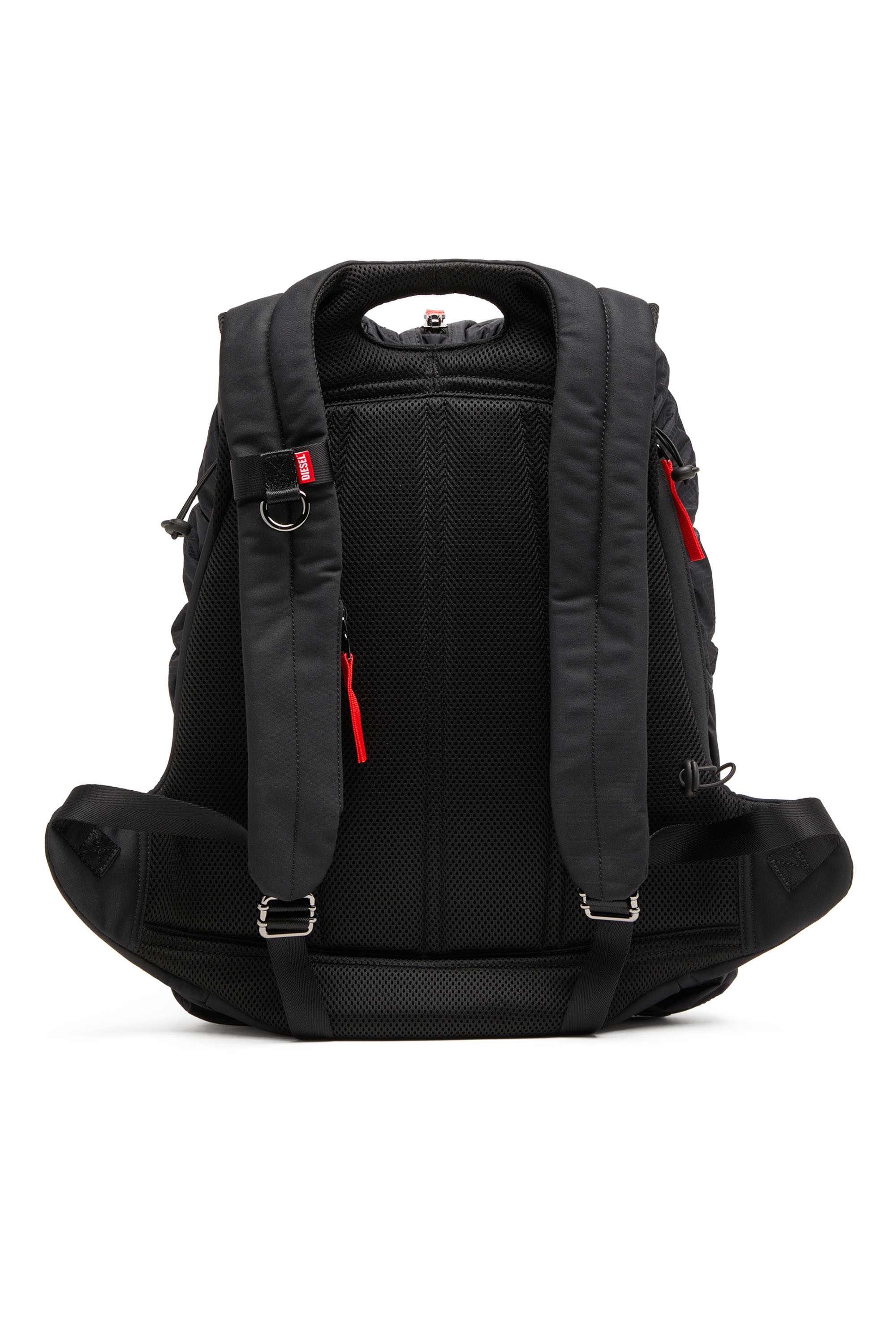 Diesel - ZIP-D BACKPACK X, Man's Zip-D-Backpack in check-jacquard shell in Black - 2