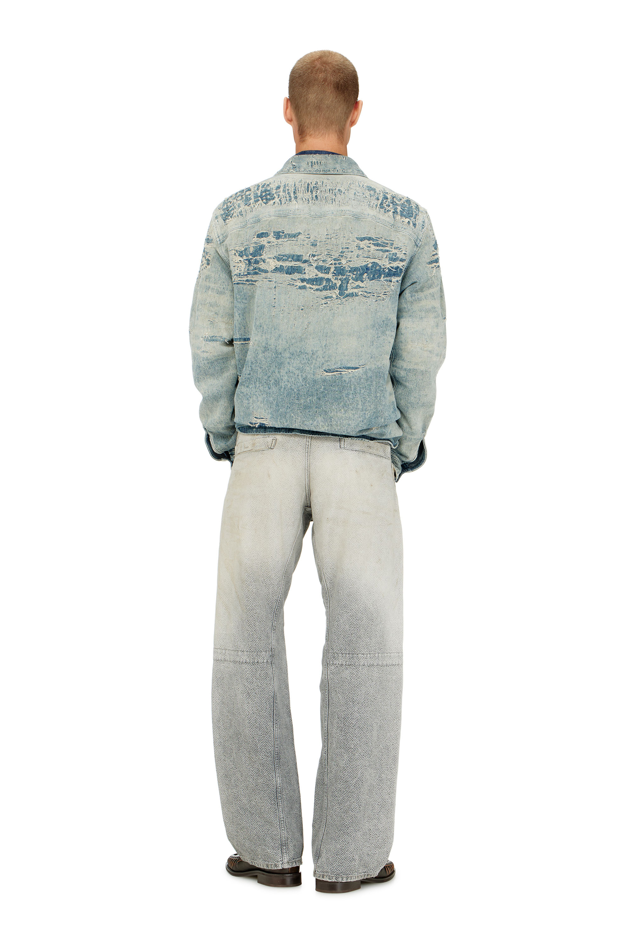 Diesel - Man's Relaxed Jeans D-Zeta 09Q11, Grey - 4