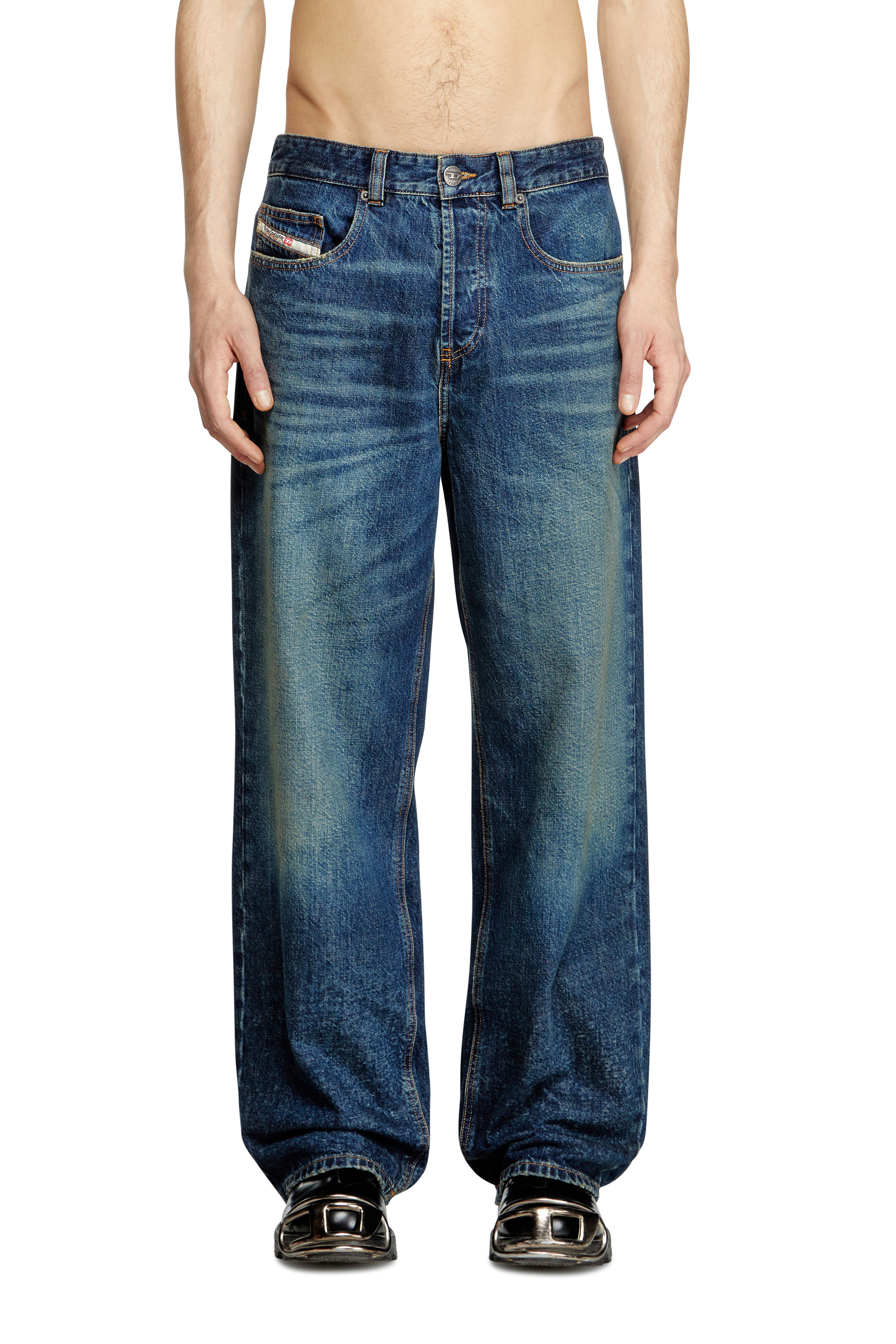 Diesel - Man's Relaxed Jeans 2001 D-Macro 0ABDJ, Medium blue - 3