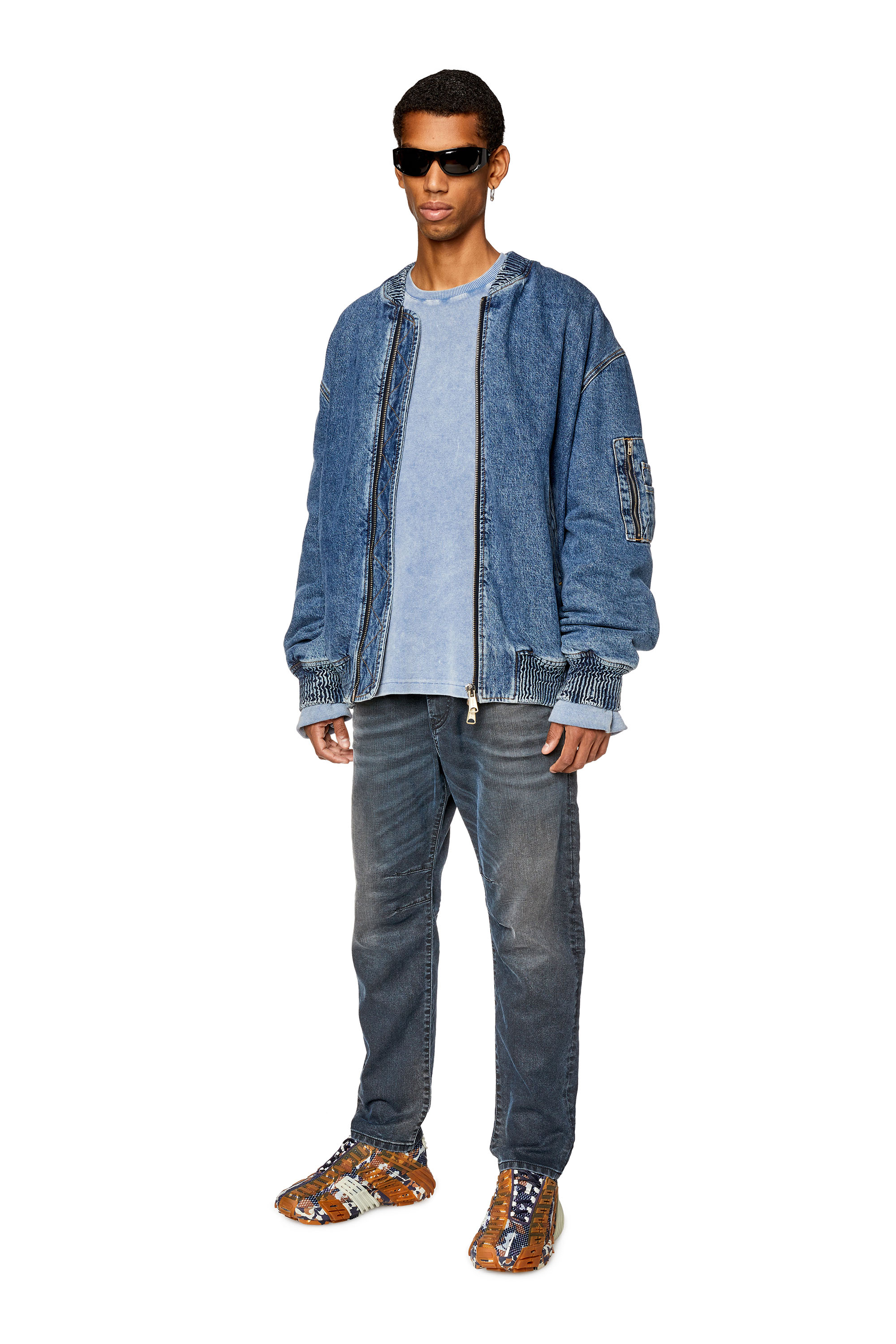 Diesel - Tapered D-Amage JoggJeans® 068EX, Dark Blue - Image 1