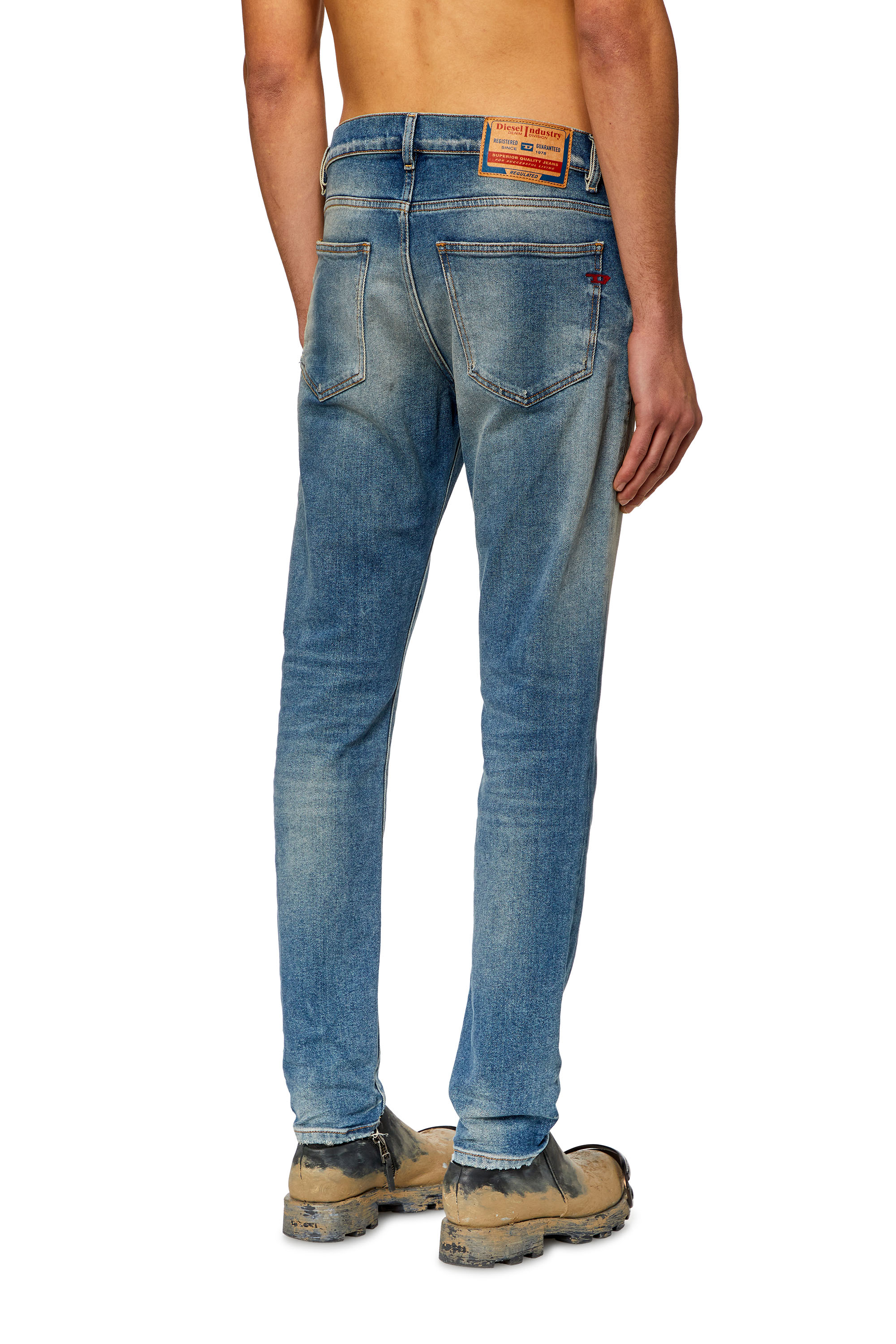 Diesel - Slim Jeans 2019 D-Strukt 09H55, Light Blue - Image 2