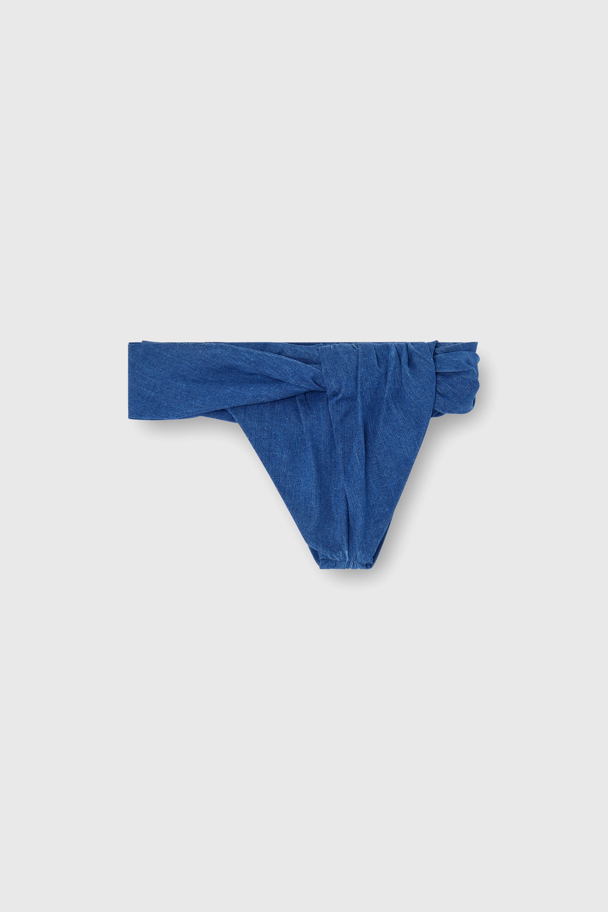Diesel - DE-ILVY-FSJ, Woman's Twisted hot pants in denim in Dark Blue - 2