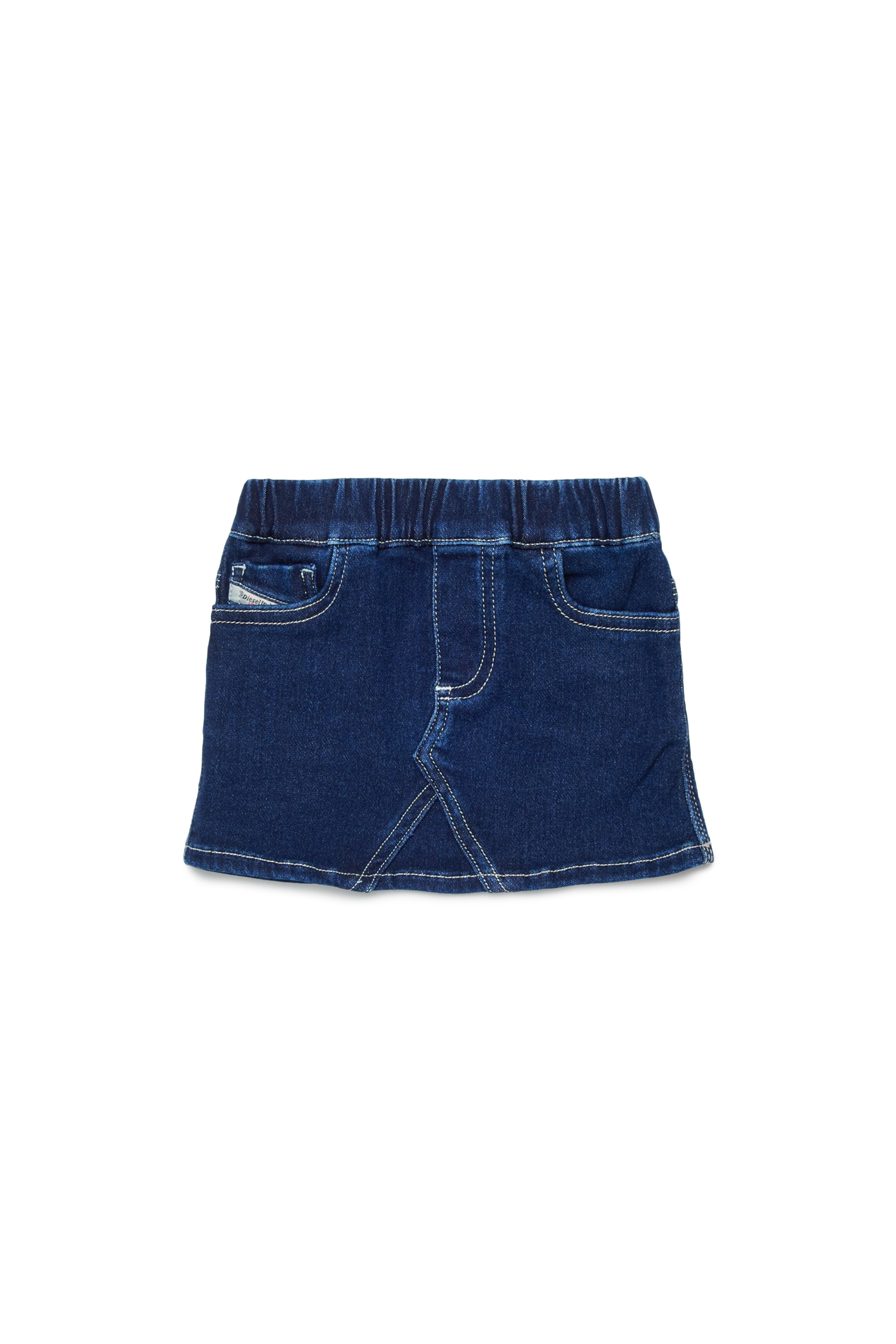 Diesel - GIRRYB JJJ, Woman's JoggJeans skirt with contrast stitching in Dark Blue - 1