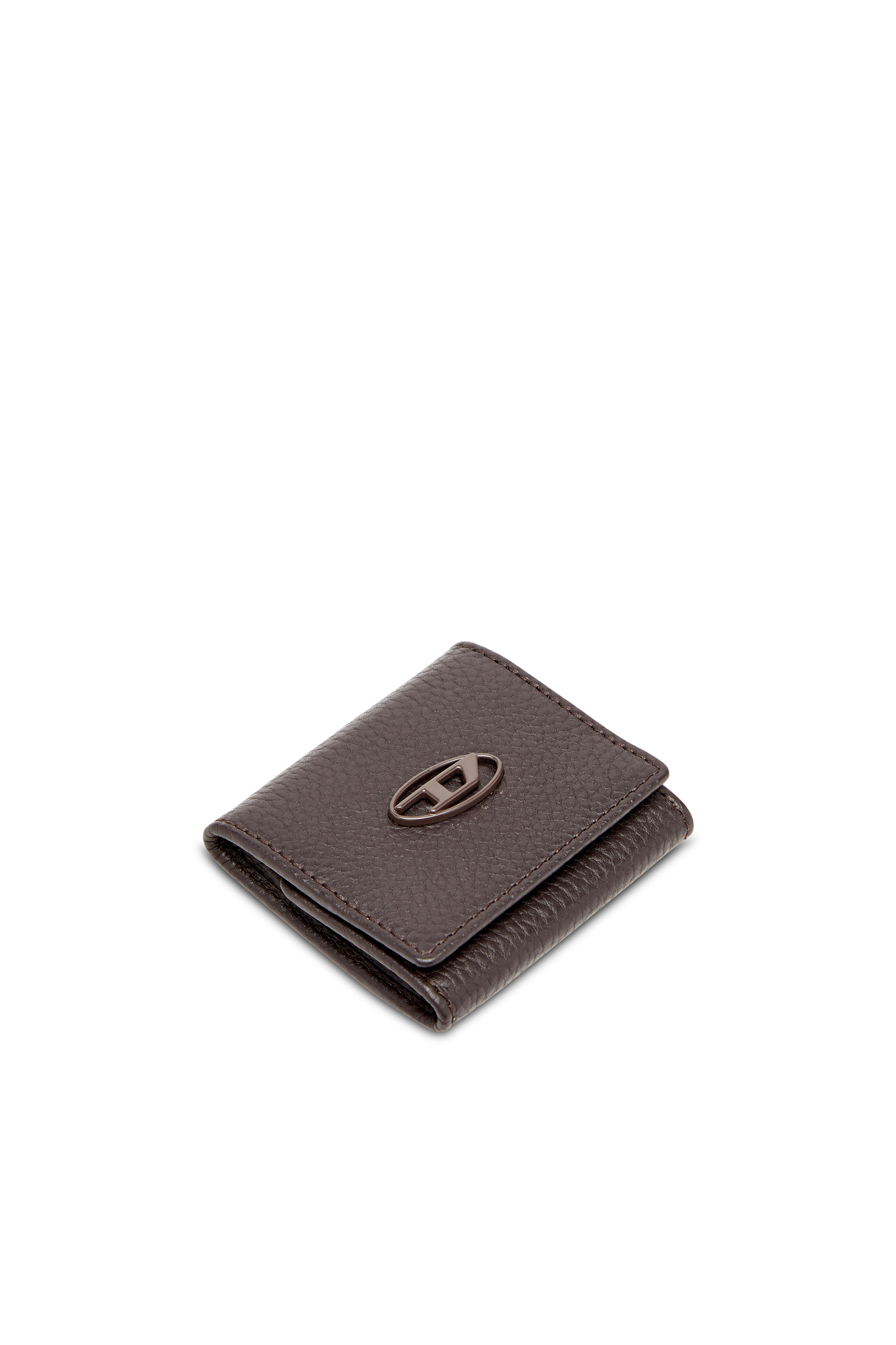 HISSU EVO COIN CASE, Dark Brown Diesel - HISSU EVO COIN CASE, Man's Coin purse in grainy leather in Dark Brown - 4