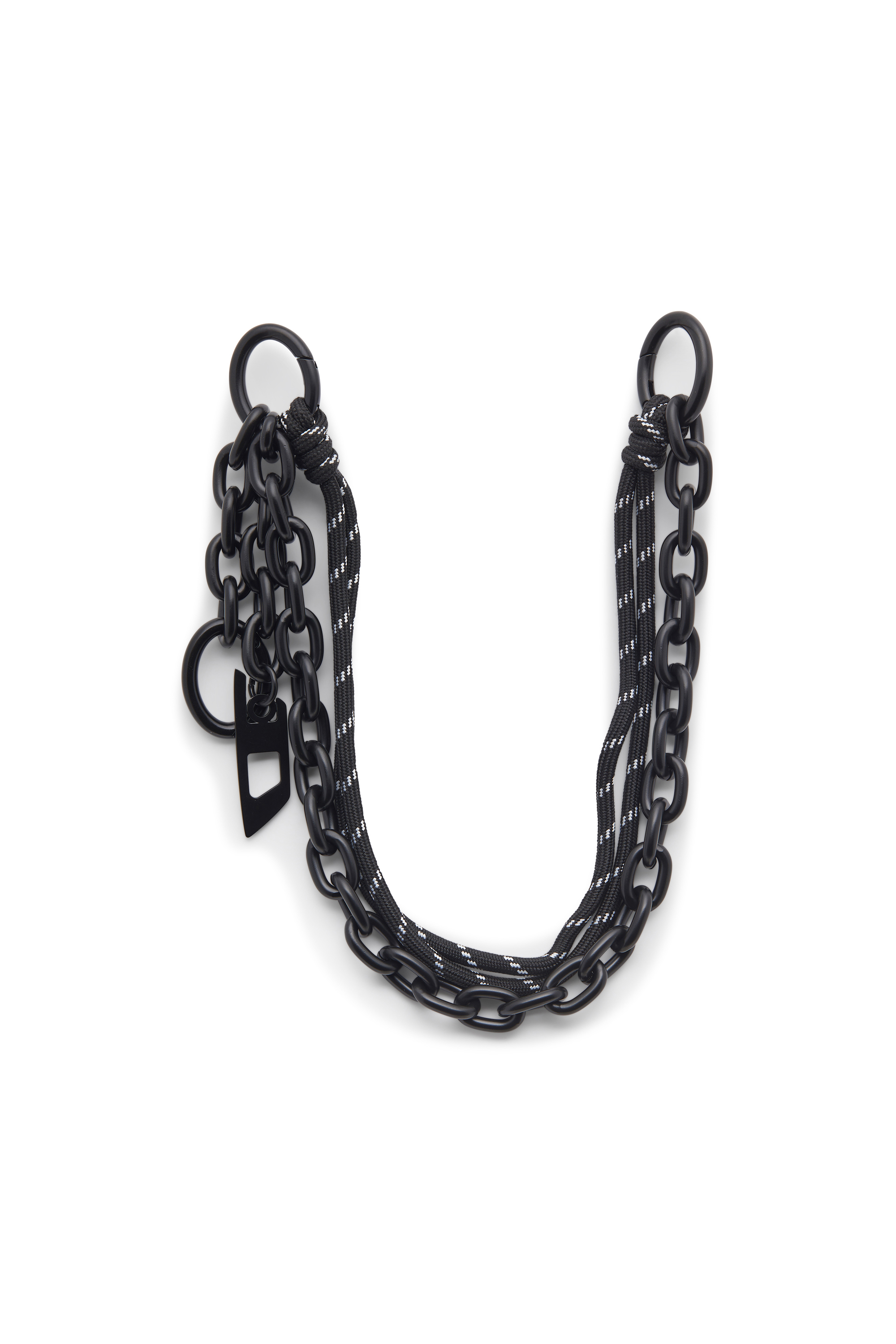 Diesel - CHAIN-D L, Unisex's Charm in chain and rope in Black - 1