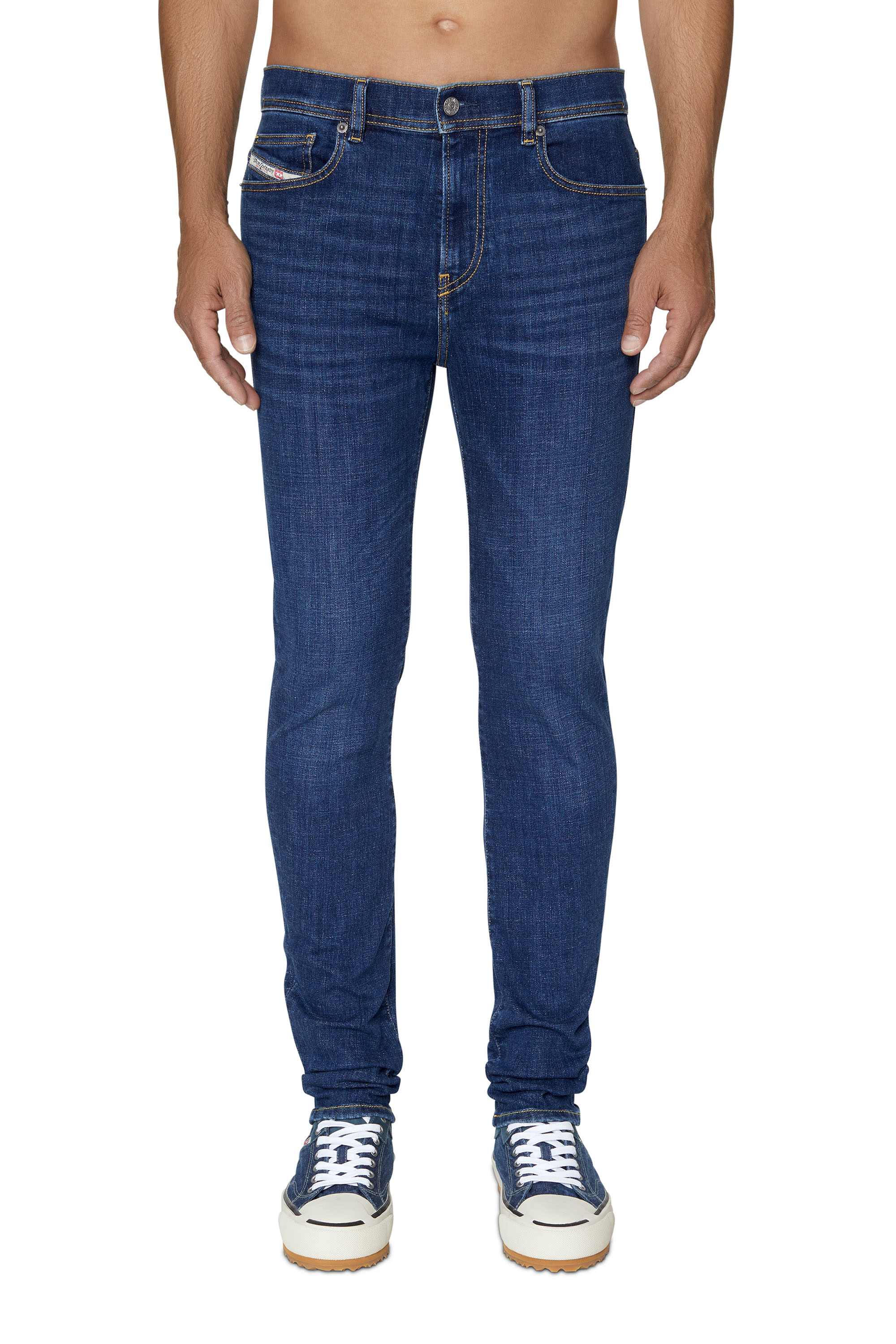 Diesel - 1983 D-Amny 09B98 Skinny Jeans, Dark Blue - Image 1