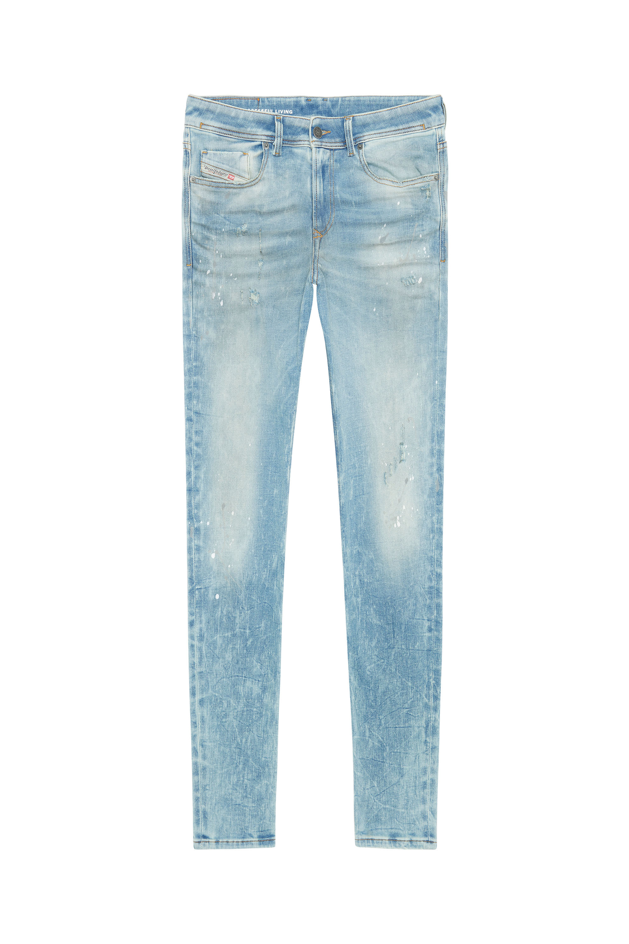 Diesel - 1979 Sleenker 09F08 Skinny Jeans, Light Blue - Image 5