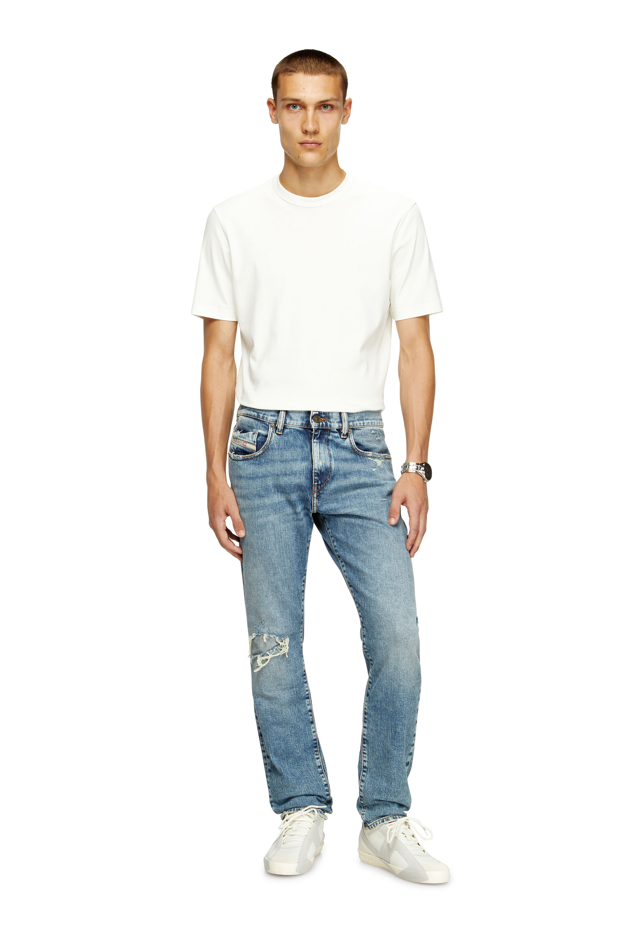 Diesel - Man's Slim Jeans 2019 D-Strukt 09L34, Light Blue - 1
