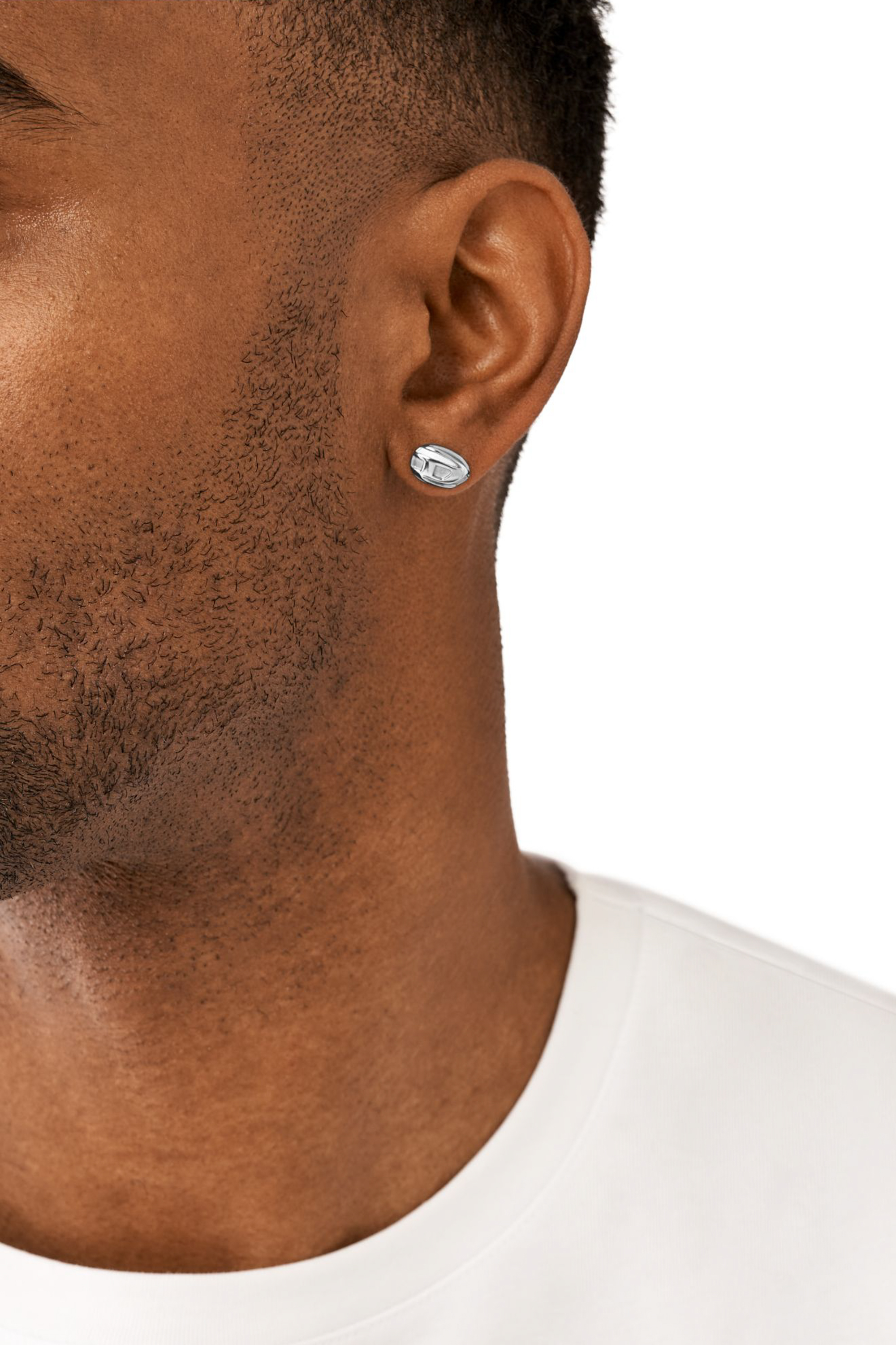 Diesel - DX1484, Unisex's Stainless steel stud earring in Silver - 3