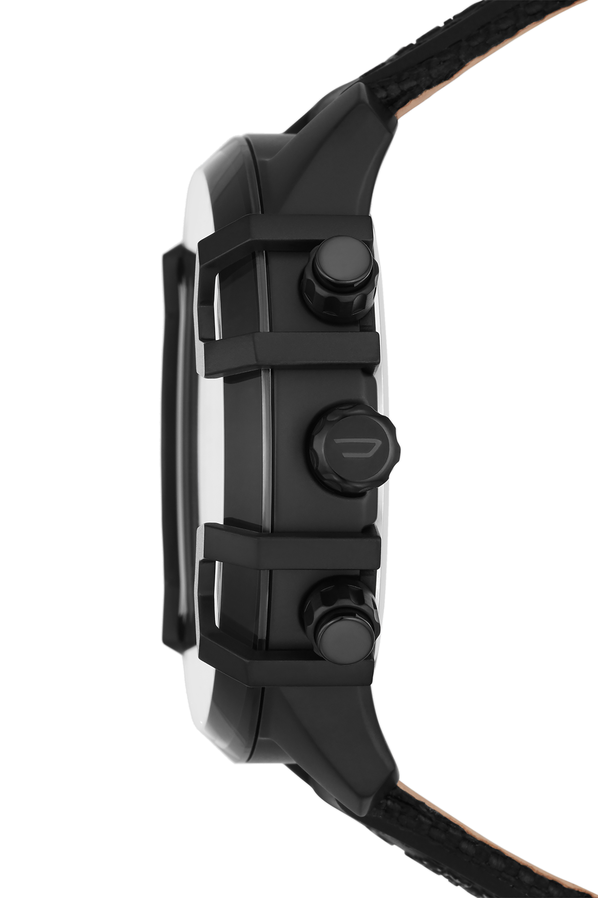 Diesel - DZ4556, Man's Griffed chronograph black canvas watch in Black - 3