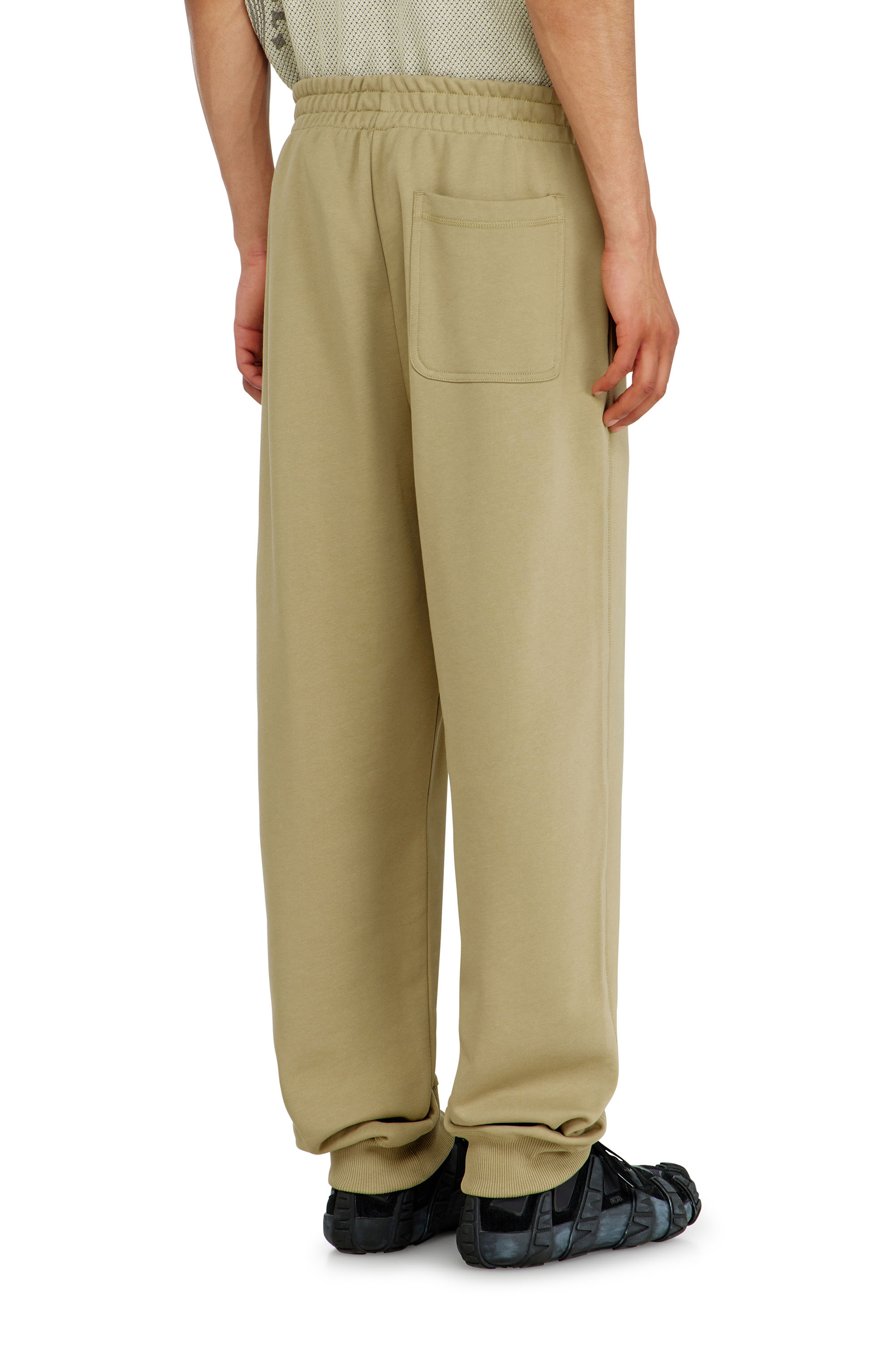 Diesel - P-MARKY-IOD, Man's Cotton pants with metallic Oval D in Beige - 3