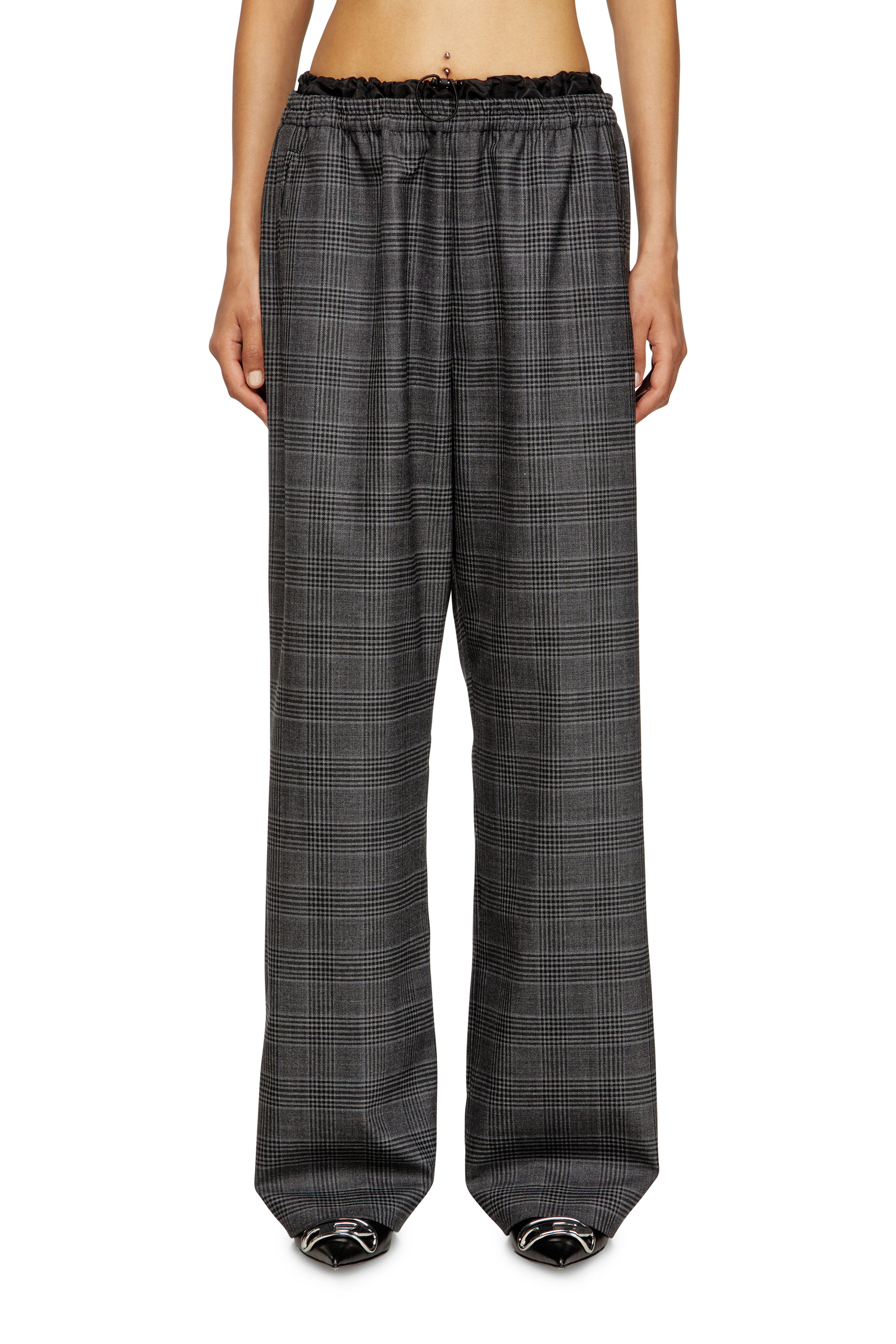 Diesel - P-YRITE, Woman's Wool pants with welt pockets in null - 1
