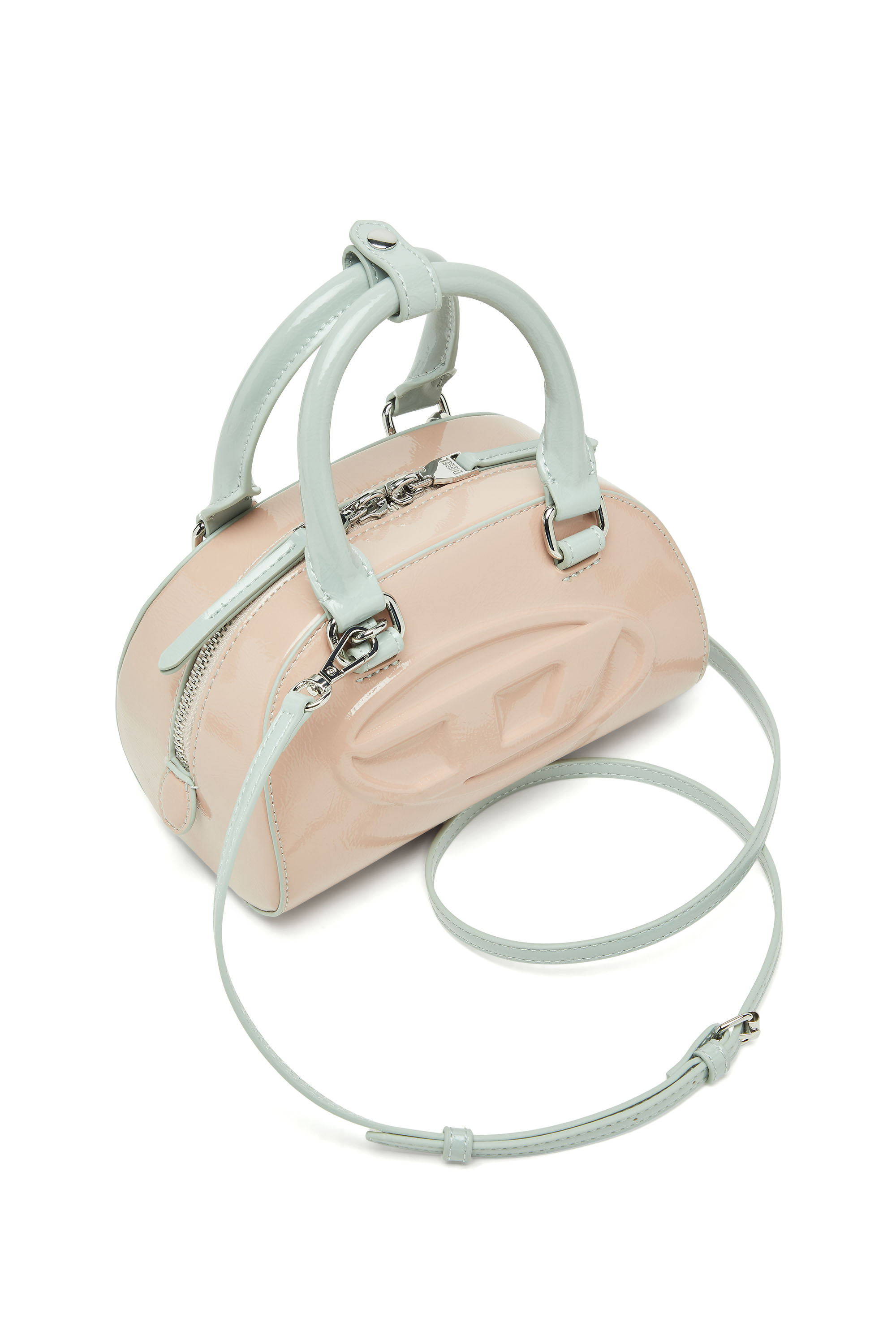 Diesel - 1DR DOME CROSSBODY, Woman's 1DR Dome-Mini bowling bag with naplak effect in null - 5