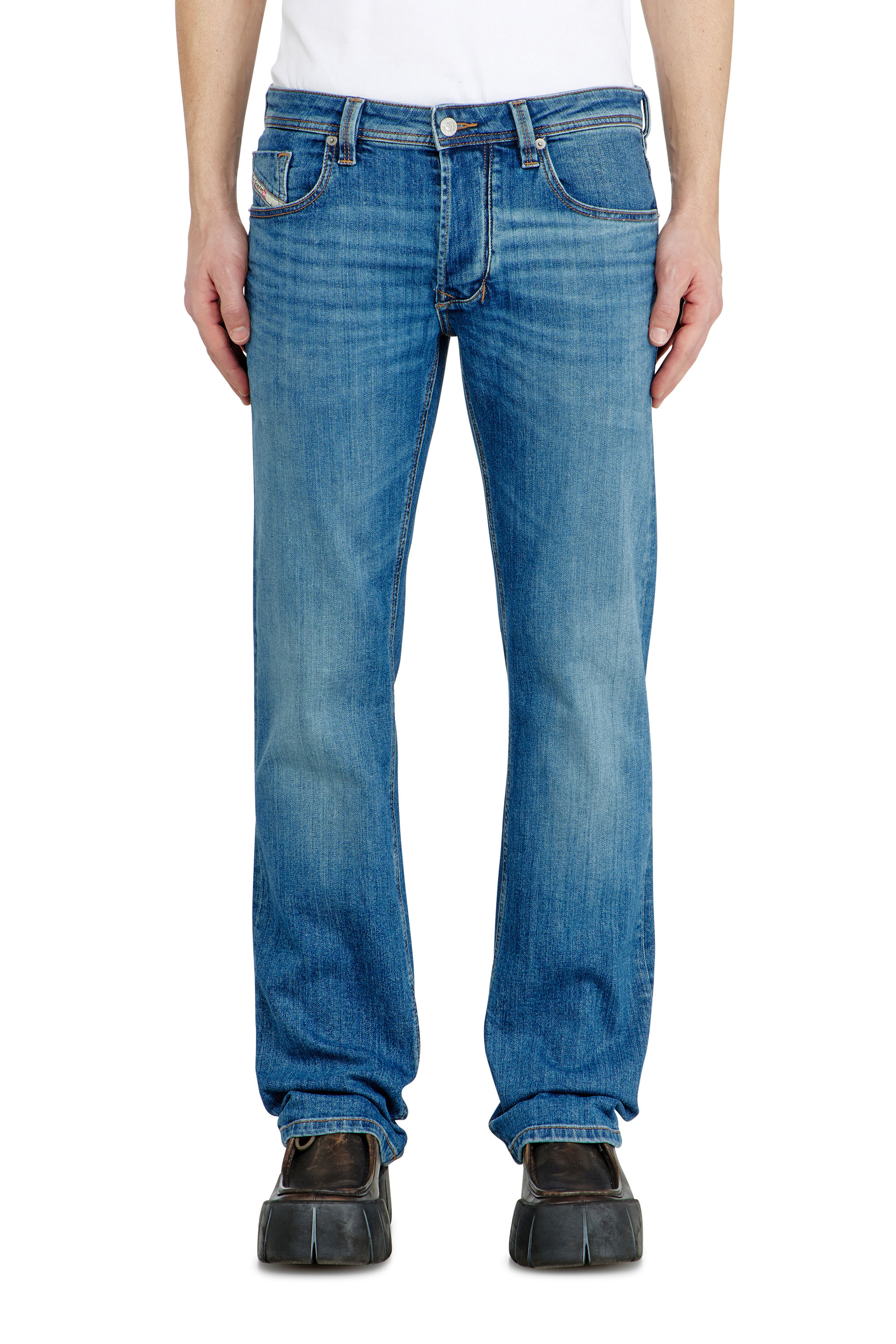 Diesel - Man's Regular Jeans 1985 Larkee 0KIAL, Light Blue - 4