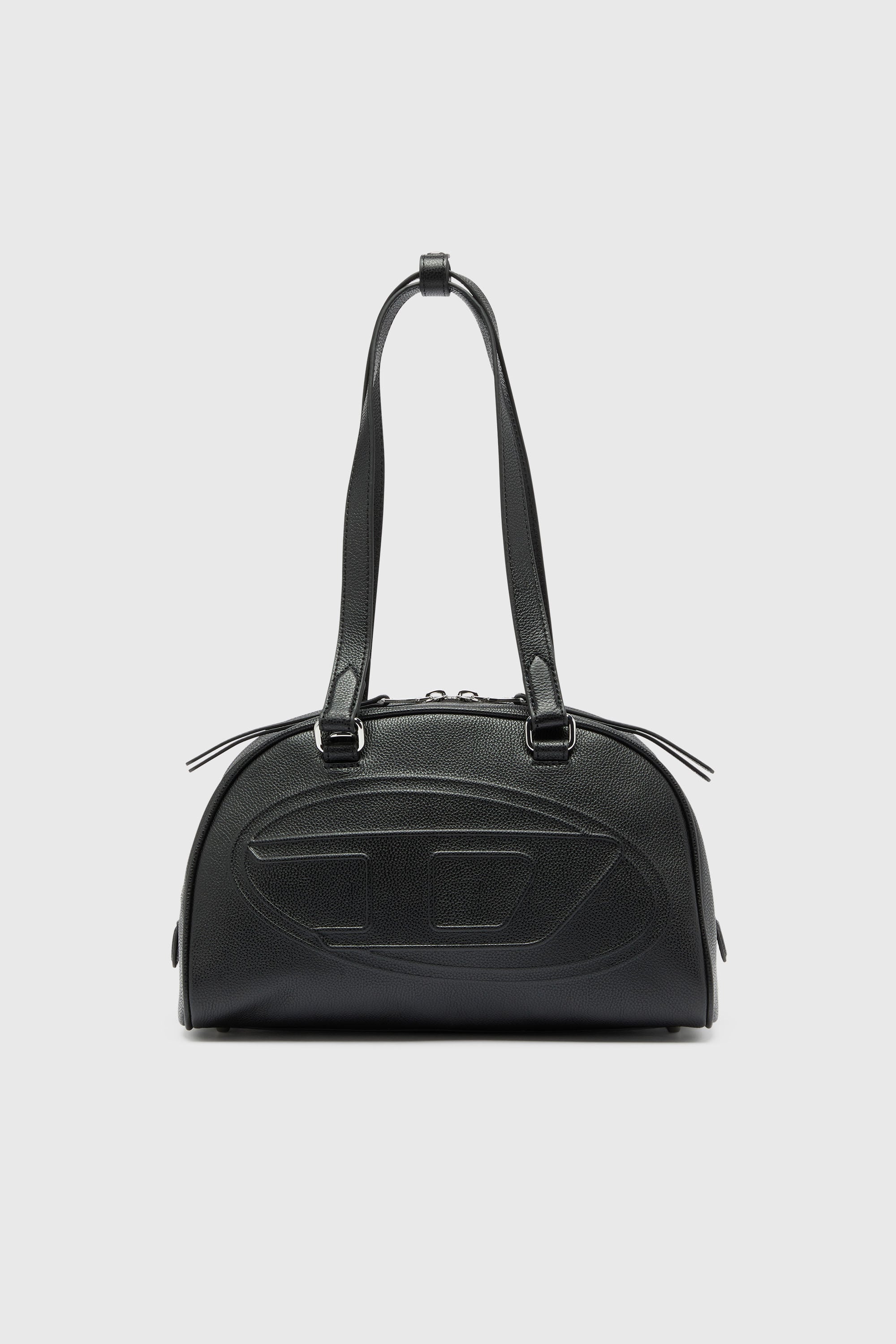 1DR Dome - Leather Boston bag with embossed logo