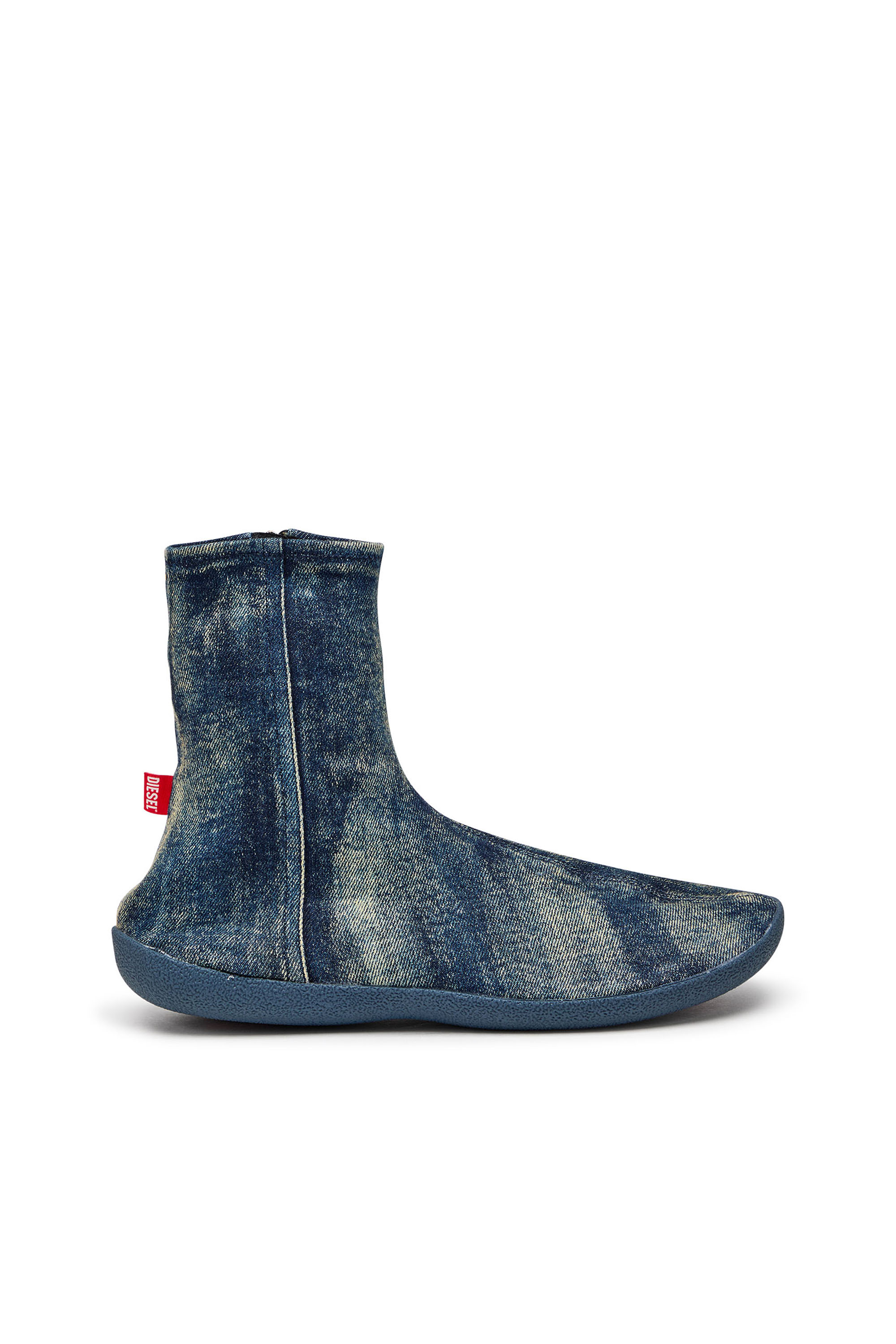 Diesel - D-SHOCK BT, Man's Socks boots in solarised denim in Blue - 1