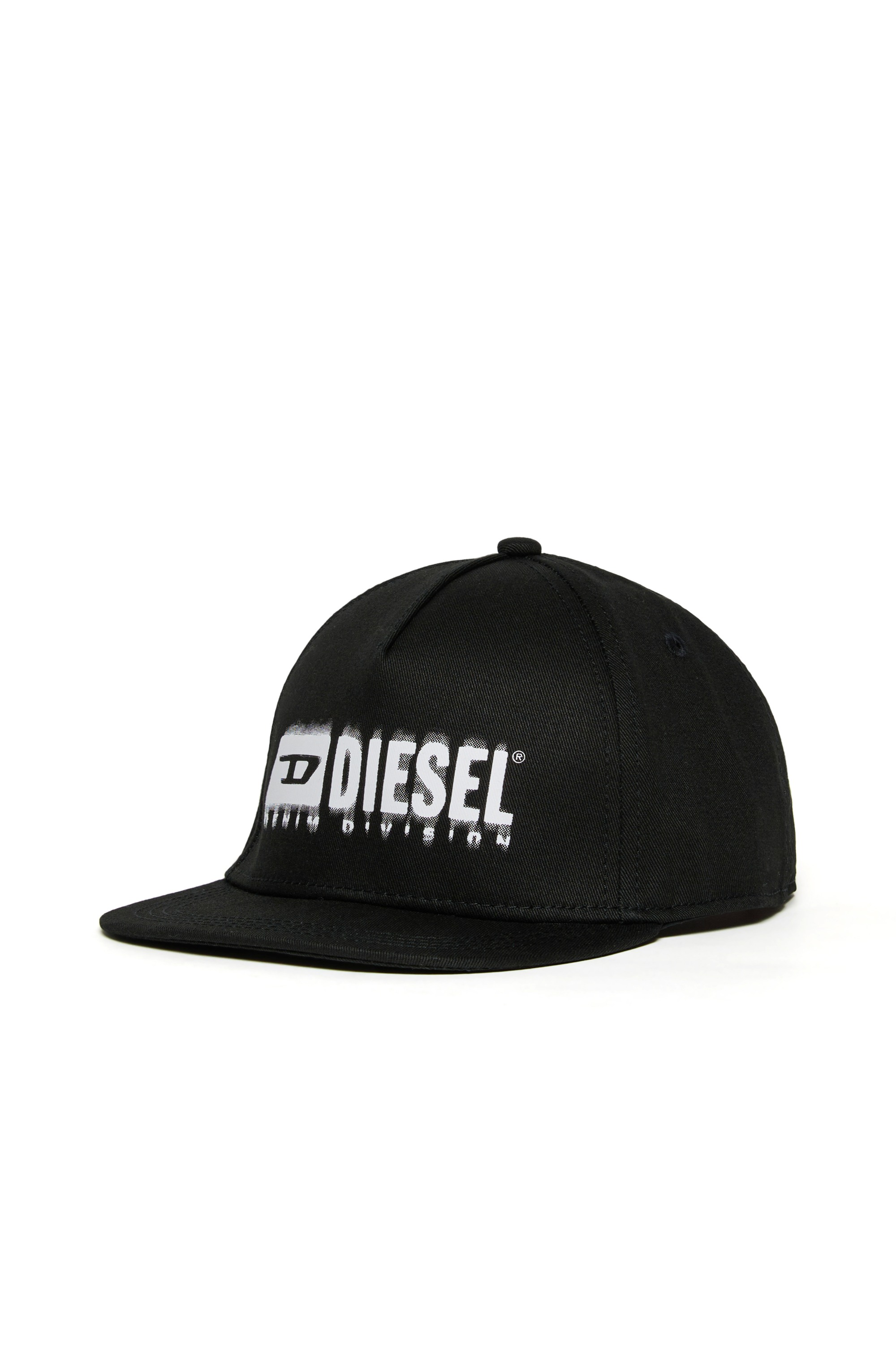 Diesel - FPRITTIL, Unisex's Baseball cap with smudged logo in Black - 1