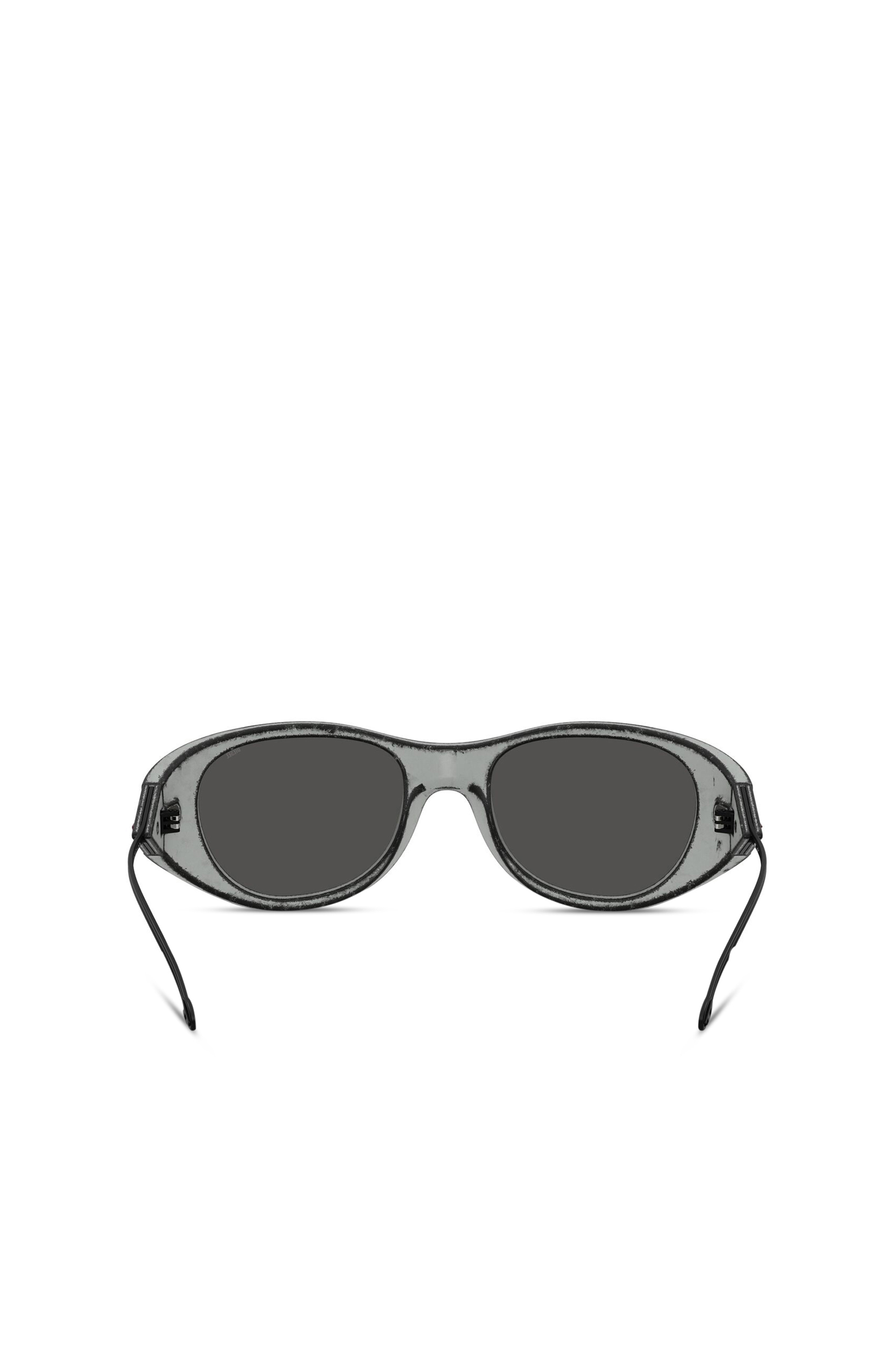 Diesel - 0DL3003, Unisex's Iconic oval sunglasses in Black/Grey - 3