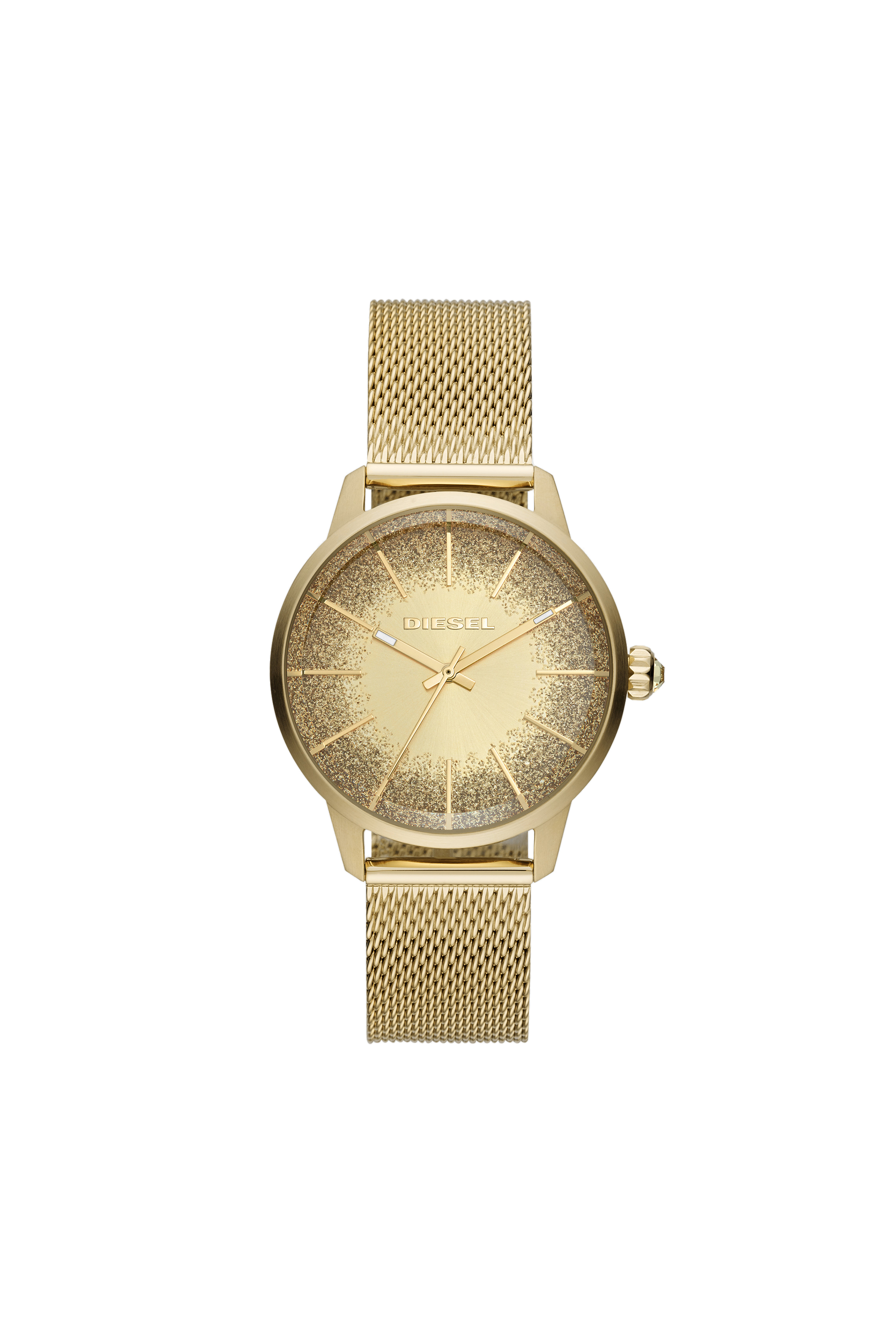 Diesel - DZ5591, Woman's Three-hand gold-tone stainless steel watch in Gold - 1