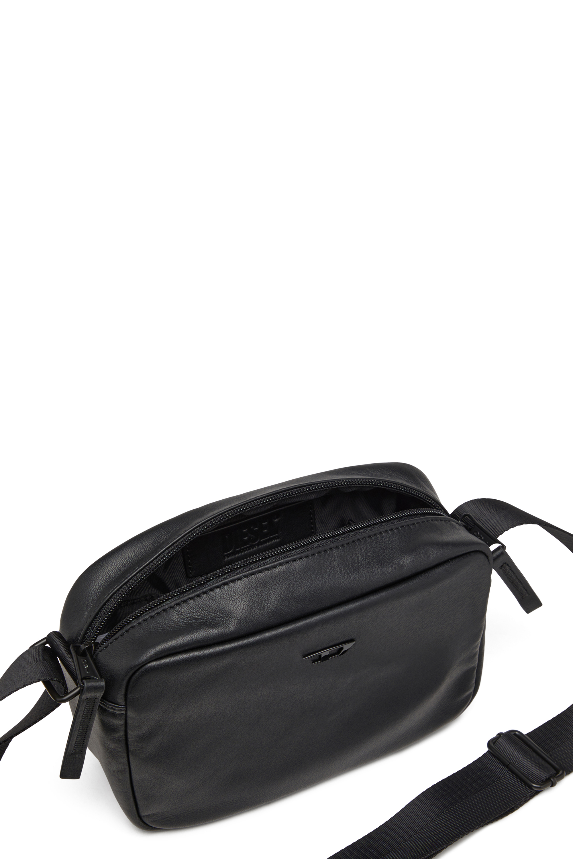 Diesel - RAVE CAMERA BAG X, Unisex's Camera bag in nappa leather in Black - 4