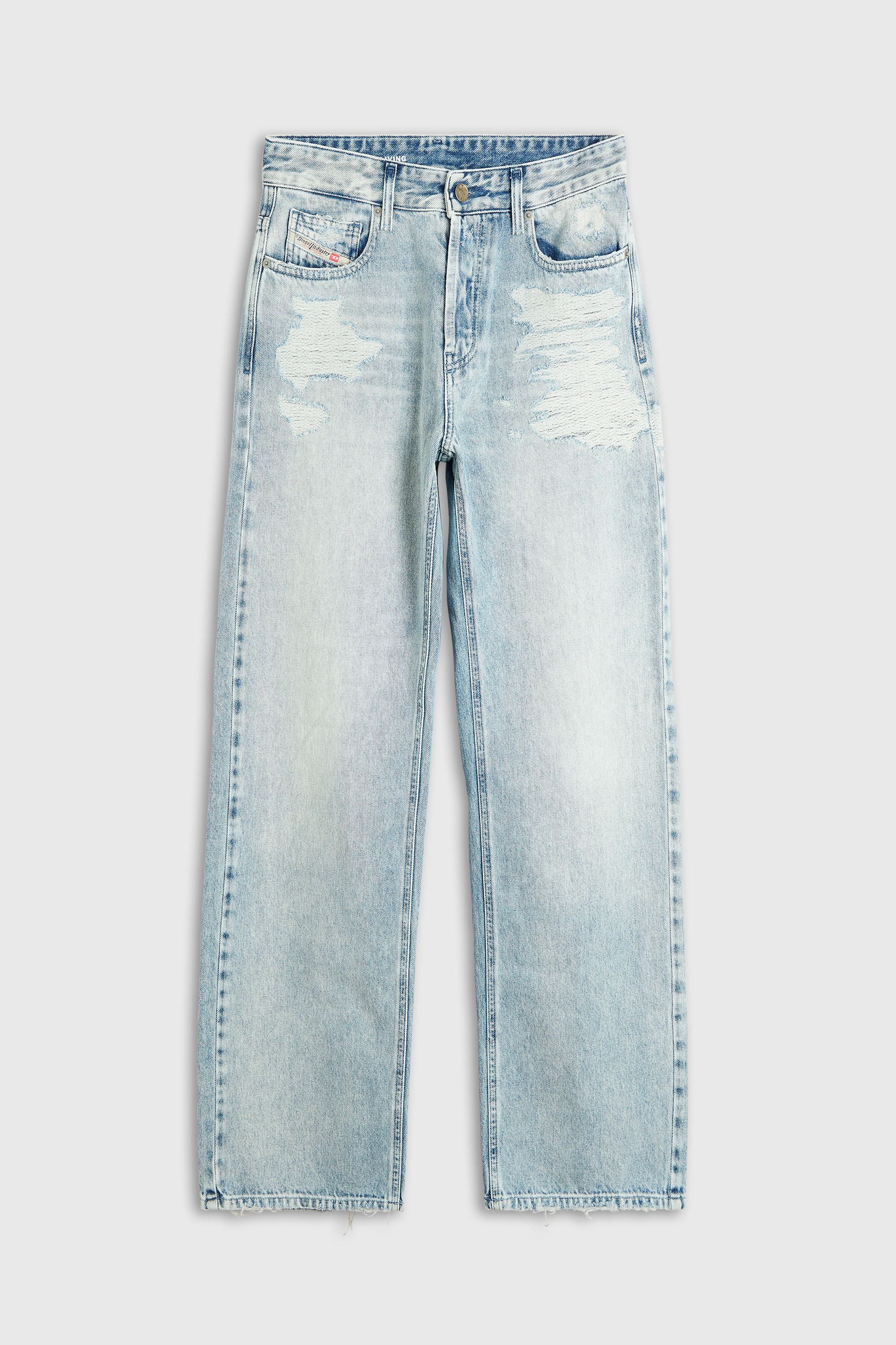 Diesel - Woman's Relaxed Jeans 1990 D-Waigee 09R51, Light Blue - 6