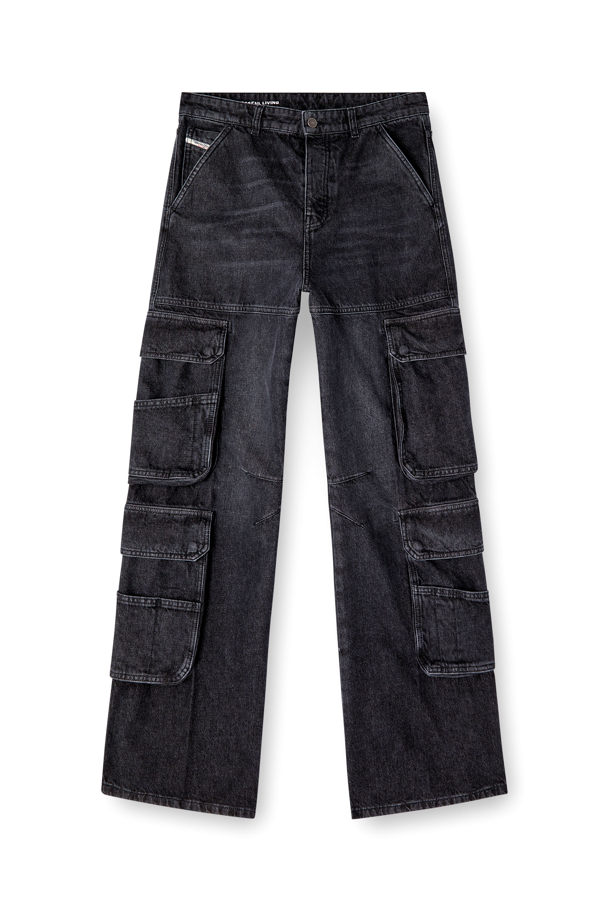 Relaxed Jeans 1996 D-Sire 0HLAA, Black/Dark grey Diesel - Woman's Relaxed Jeans 1996 D-Sire 0HLAA, Black/Dark grey - 2