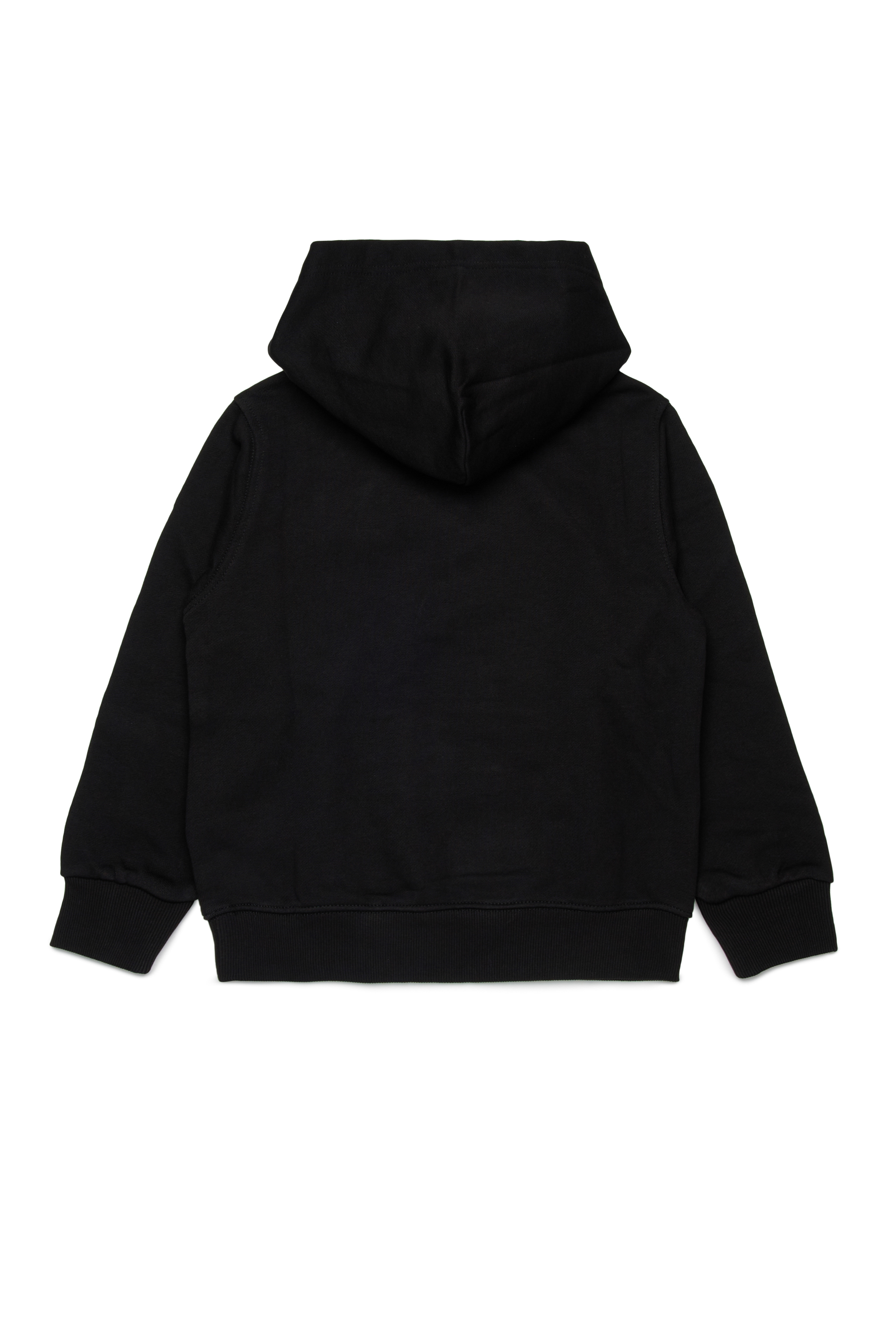 Diesel - SXGINHOOD OVER, Unisex's Cotton hoodie with patch in Black - 2
