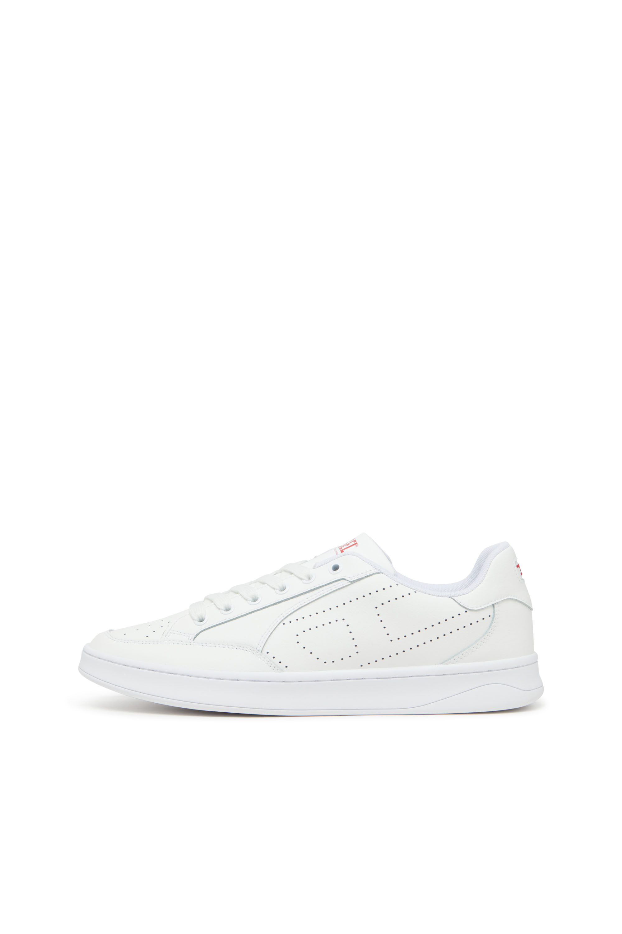 S-DAKOTA LOW W, White Diesel - S-DAKOTA LOW W, Woman's S-Dakota-Leather sneakers with perforated logo in White - 7