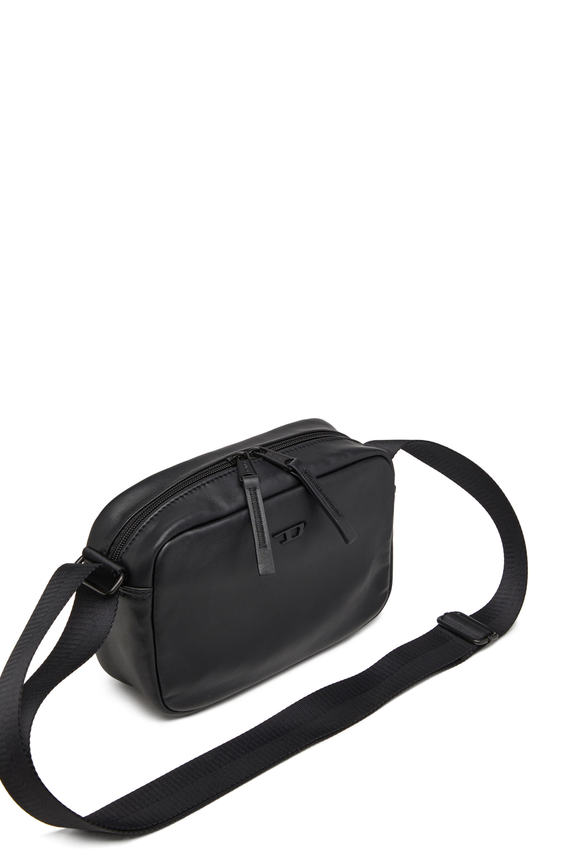 Diesel - RAVE CAMERA BAG X, Unisex's Camera bag in nappa leather in Black - 5