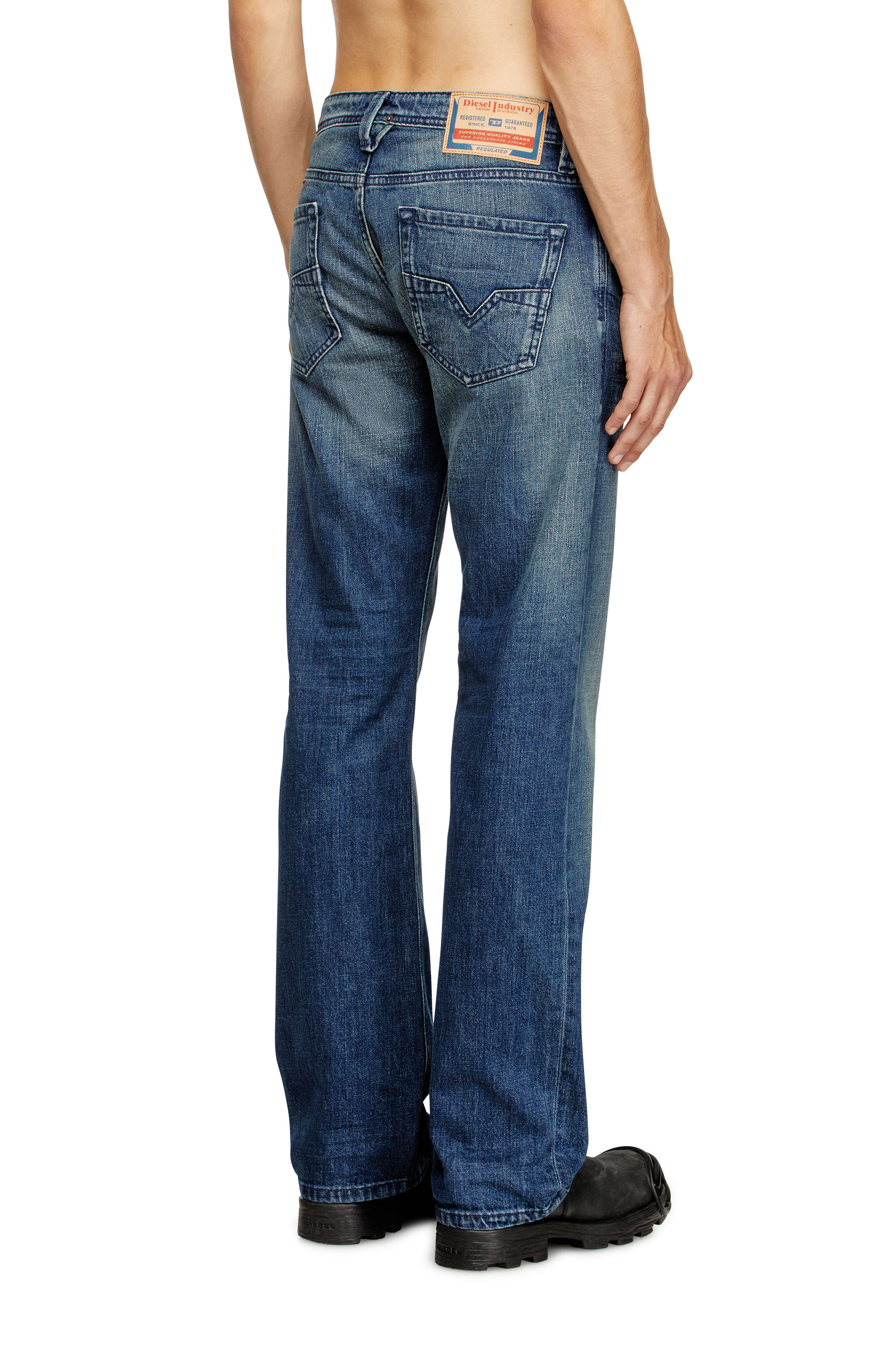 Regular Jeans 1985 Larkee 0DBDS, Dark Blue Diesel - Man's Regular Jeans 1985 Larkee 0DBDS, Dark Blue - 4