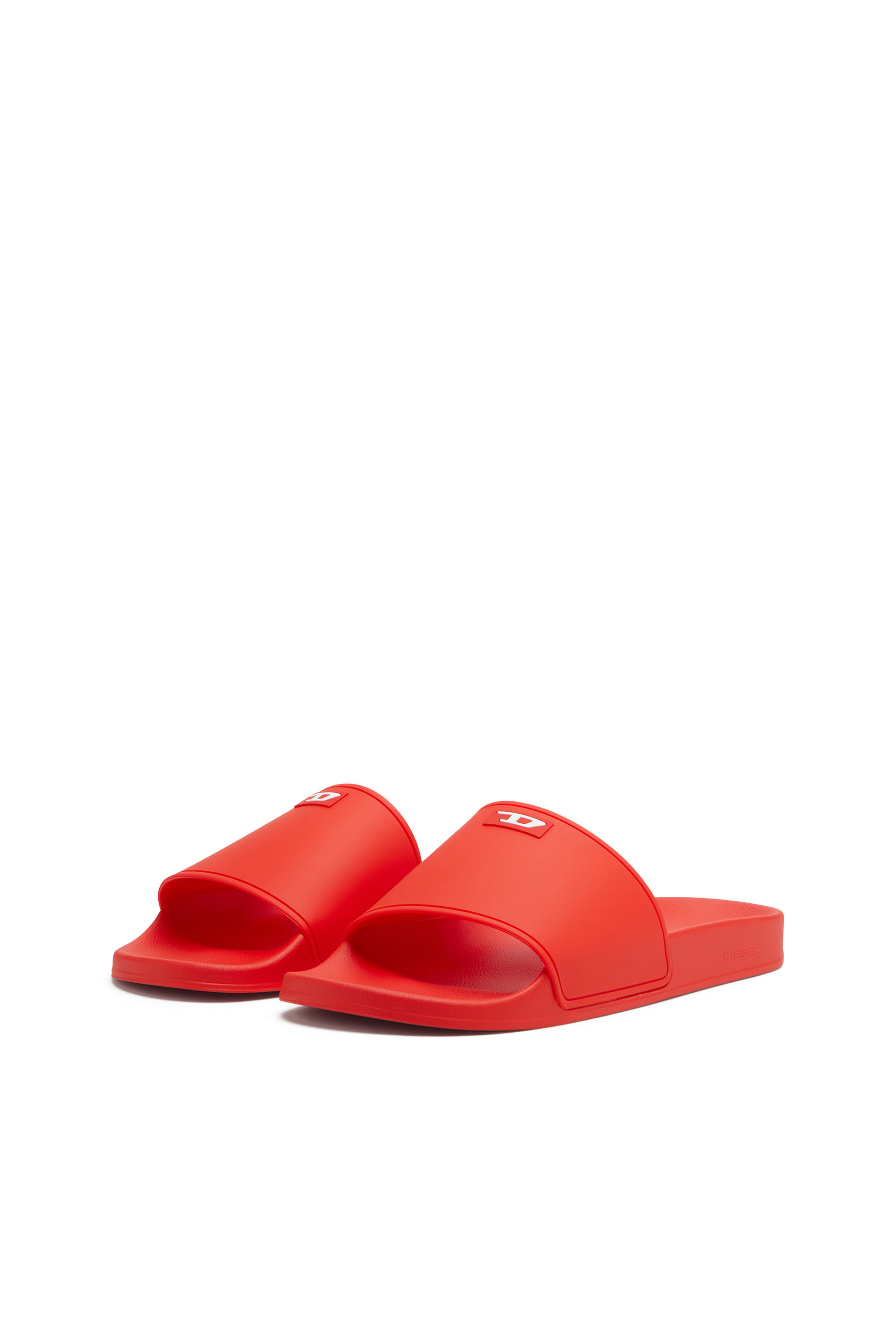 Diesel - SA-SWIM, Man's Sa-Swim-Rubber pool slides with D logo in Red - 8