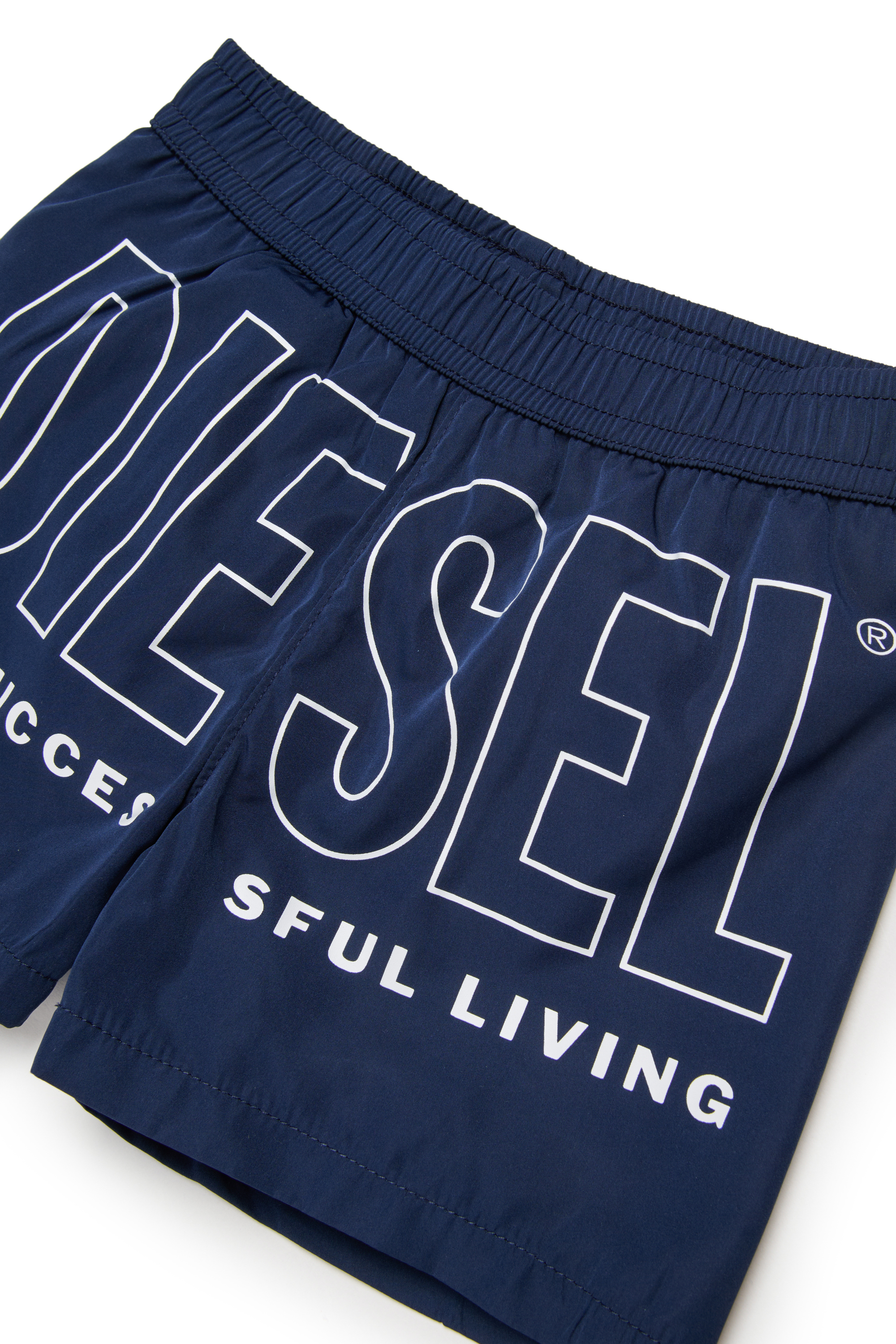 Diesel - MISITB, Man's Swim shorts with maxi Biscotto print in Blue - 3
