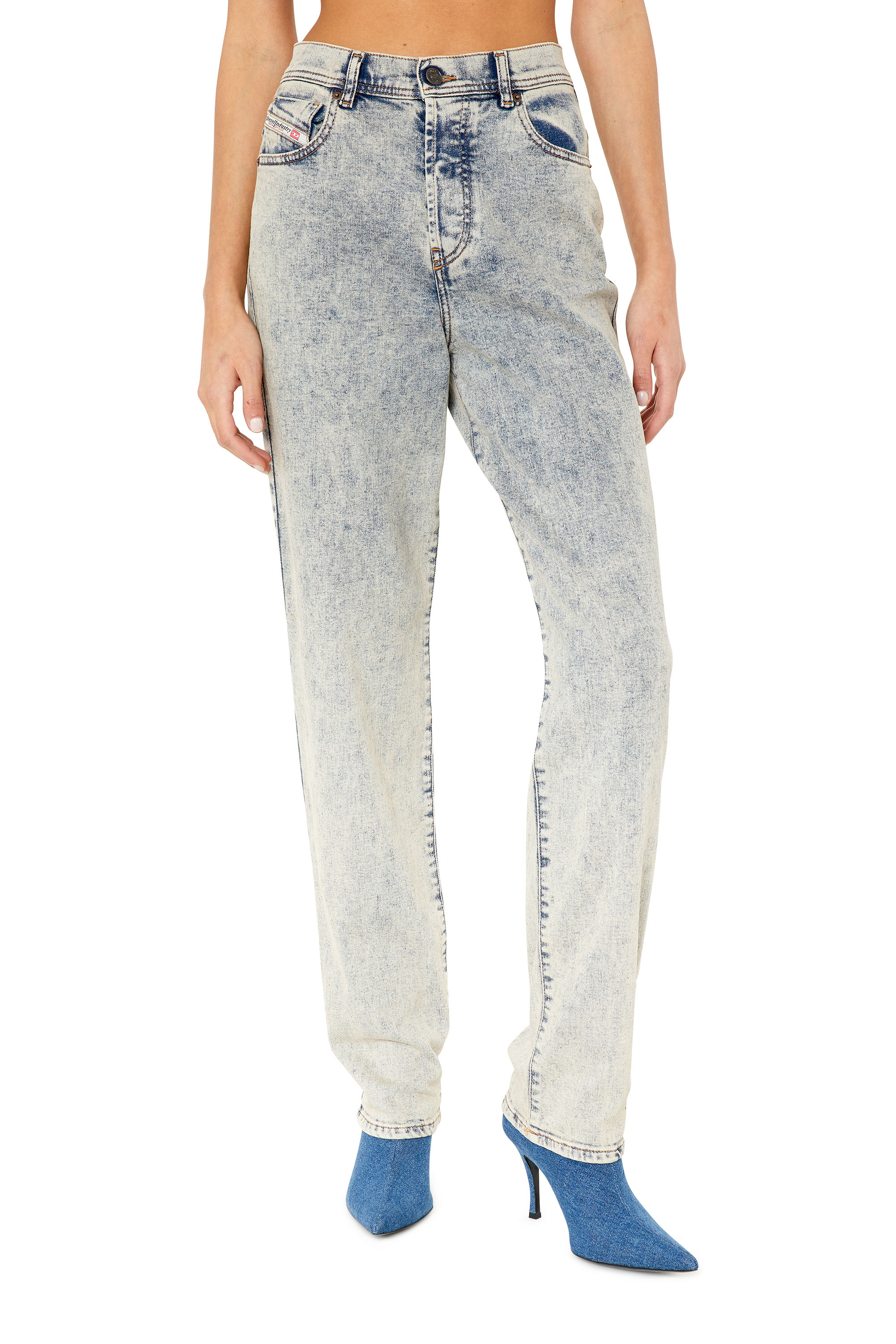 Diesel - Straight Jeans 1956 D-Tulip 09F12, Medium blue - Image 2