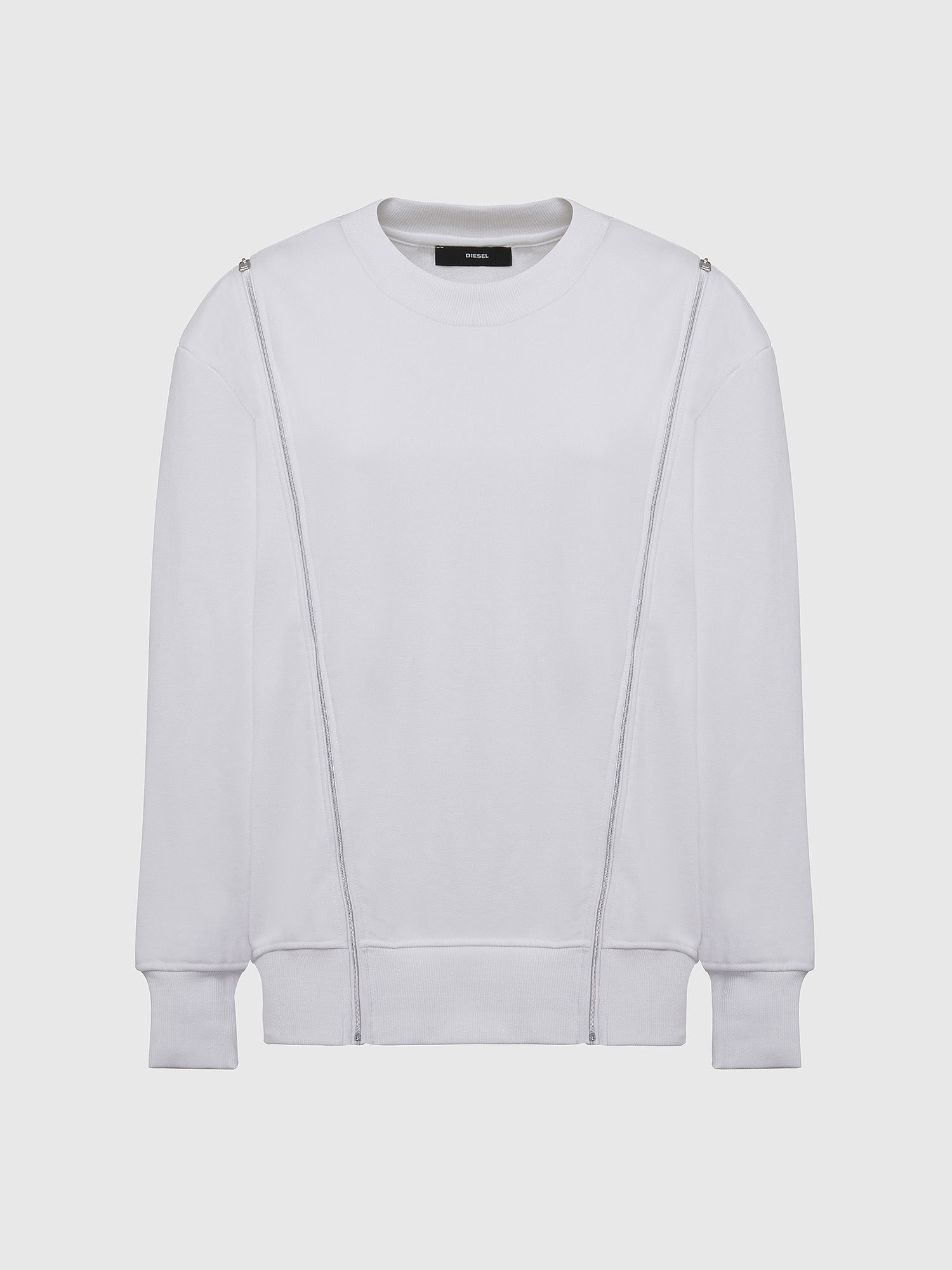 F-GEORGIA Woman: Zip-detailed sweatshirt with inserts | Diesel
