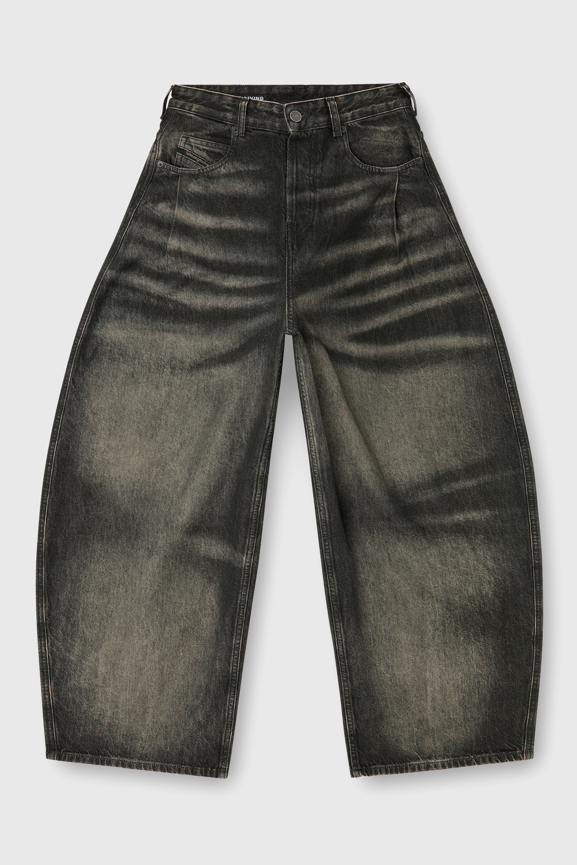 Diesel - Woman's Relaxed Jeans 1987 D-Khelz 09R33, Black/Dark grey - 6
