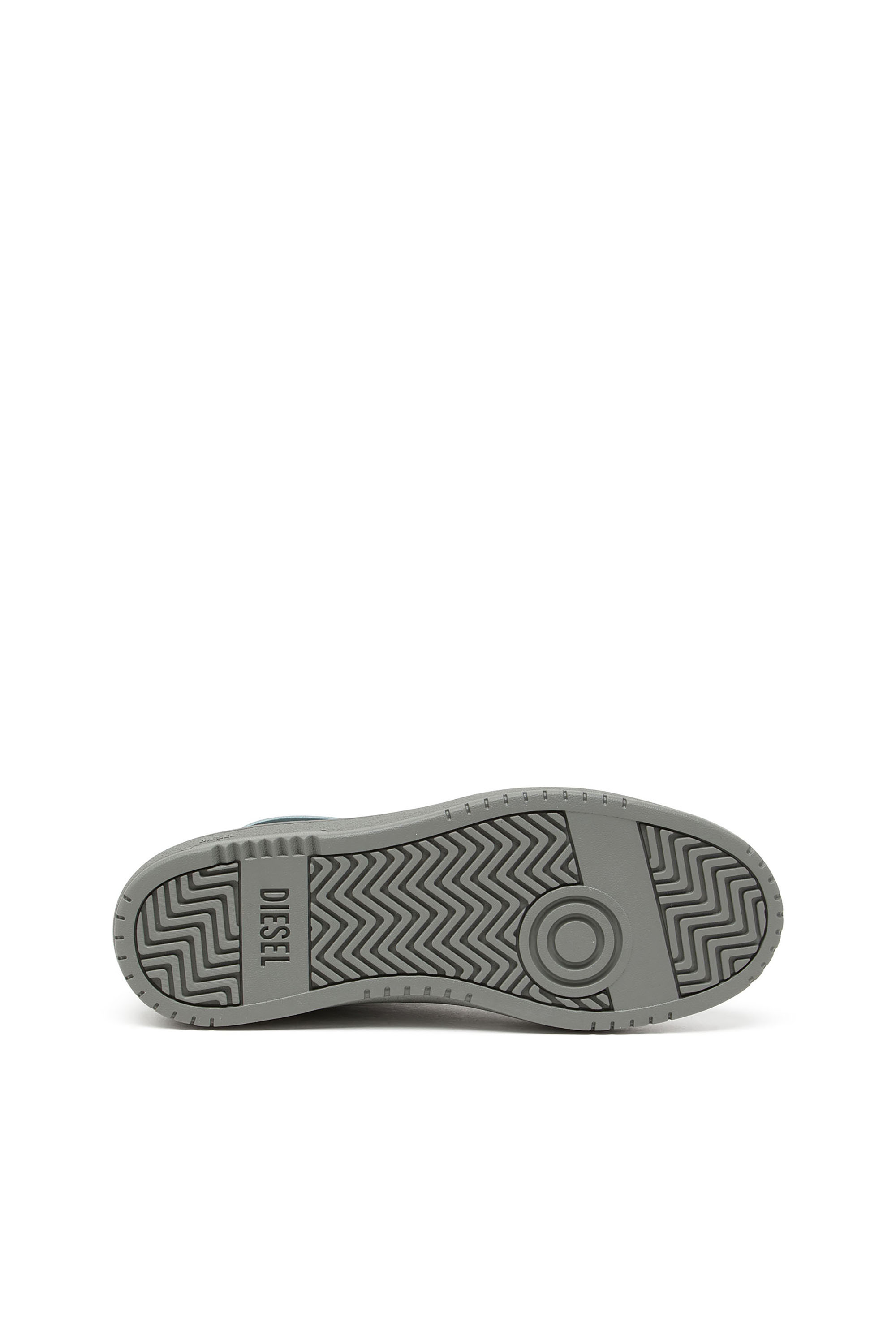 S-OVAL SKATE LOW, Grey Diesel - S-OVAL SKATE LOW, Man's S-Oval Skate-Fabric-panelled leather sneakers in Grey - 5