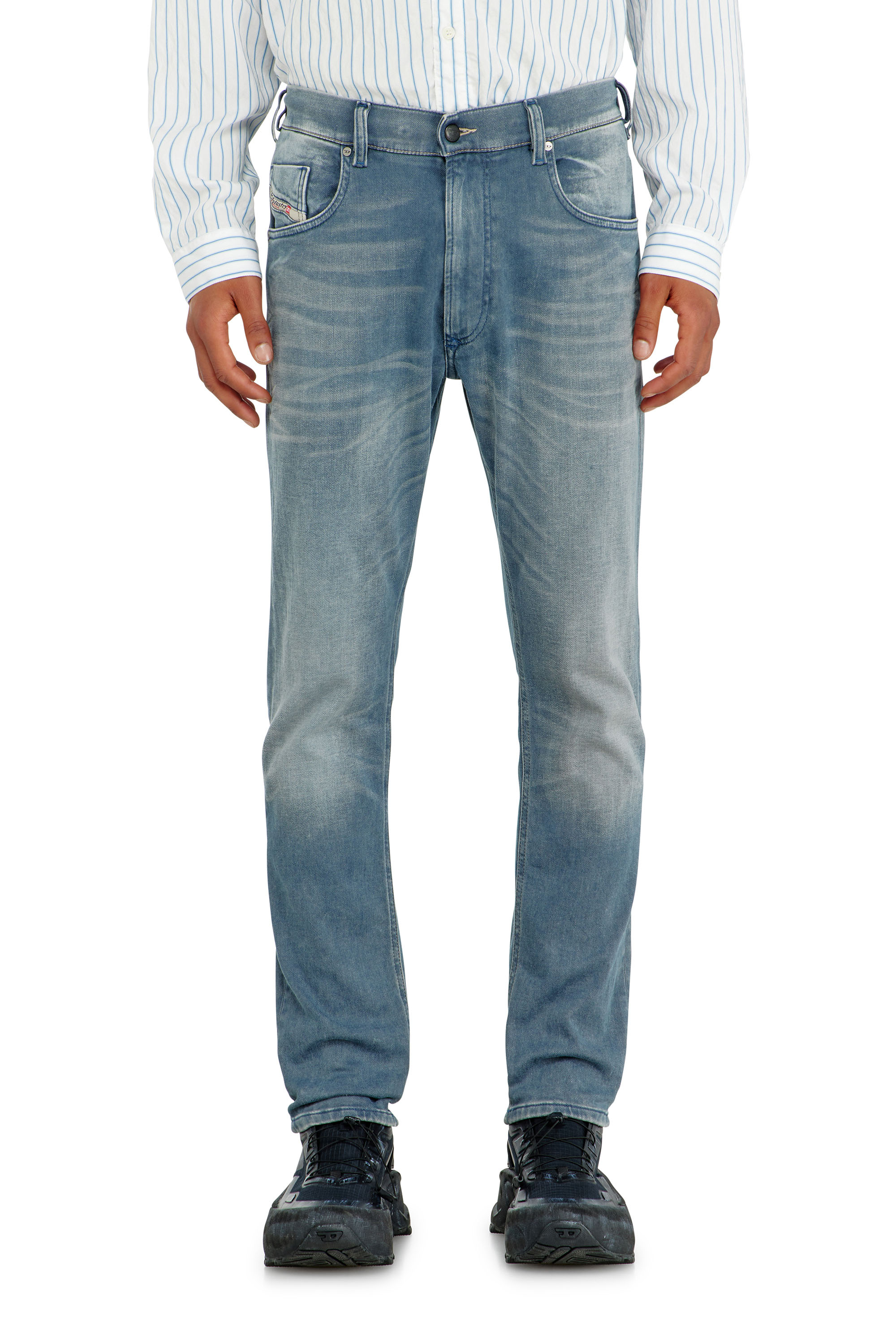 Diesel - Man's Regular 2032 D-Krooley-BW Joggjeans&reg; 09P91, Light Blue - 2