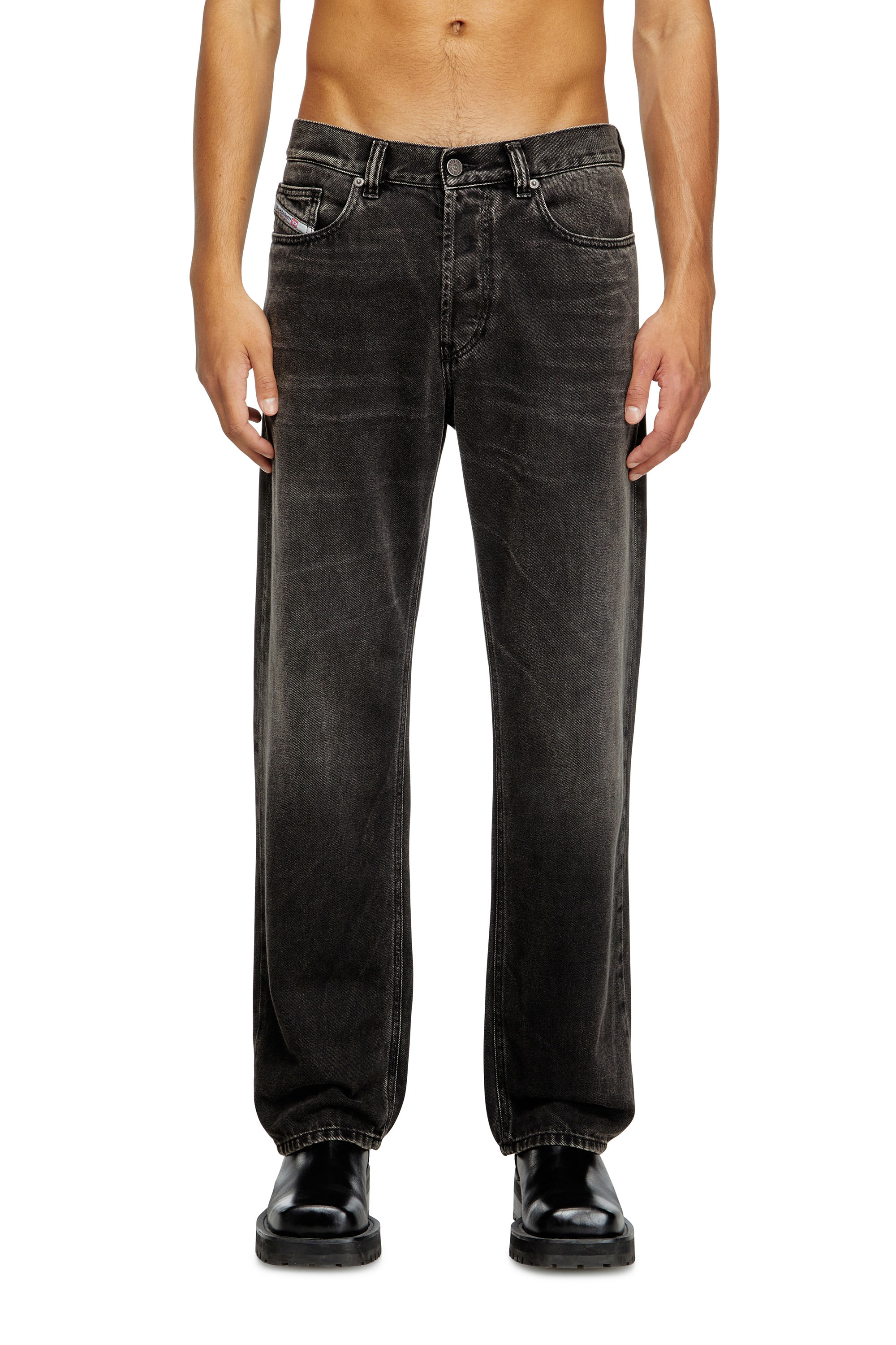 Diesel - Man's Regular Jeans 2024 D-Macs 09J96, Black/Dark grey - 3