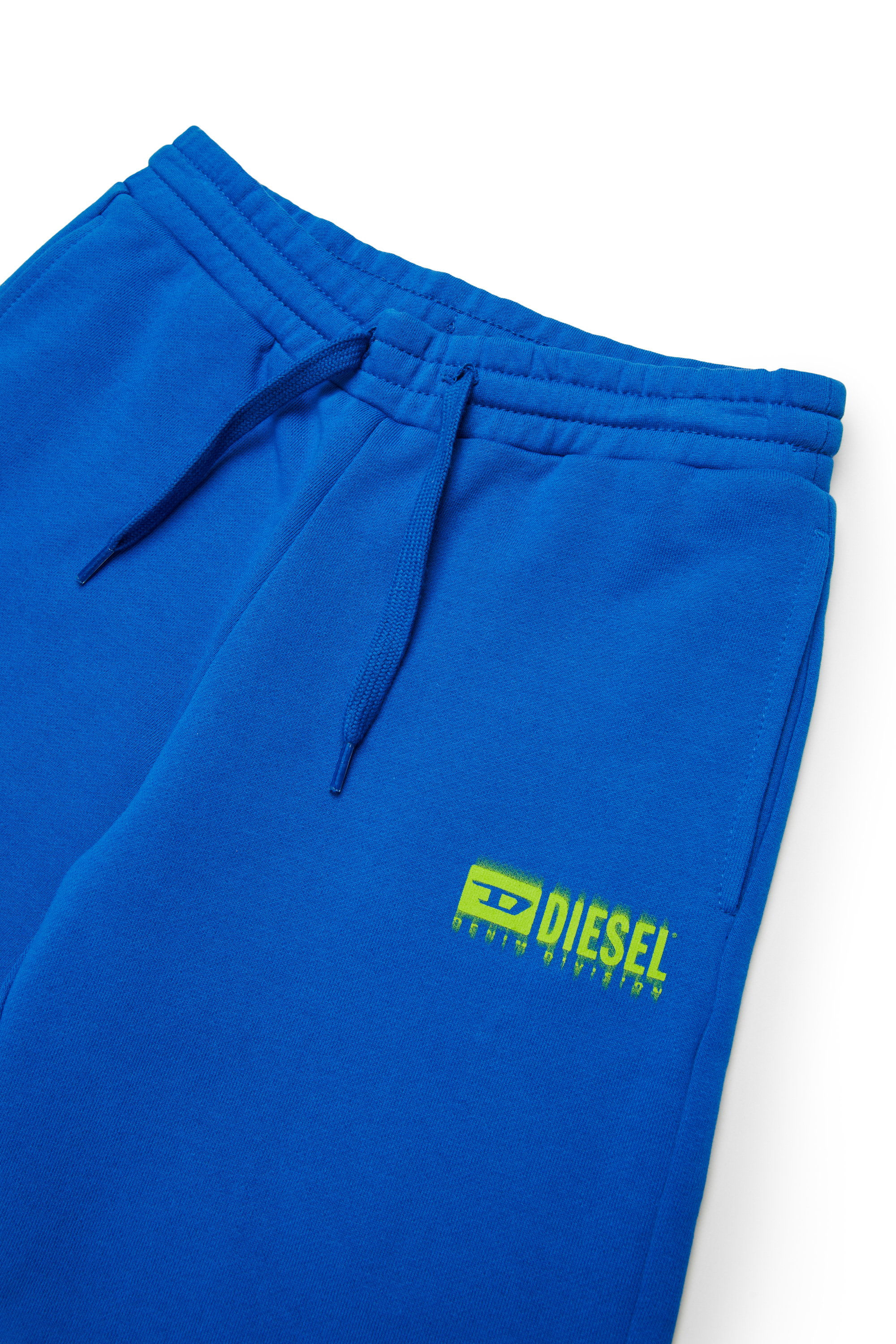 Diesel - PBASESHORT, Man's Sweat shorts with dégradé logo in Blue - 3