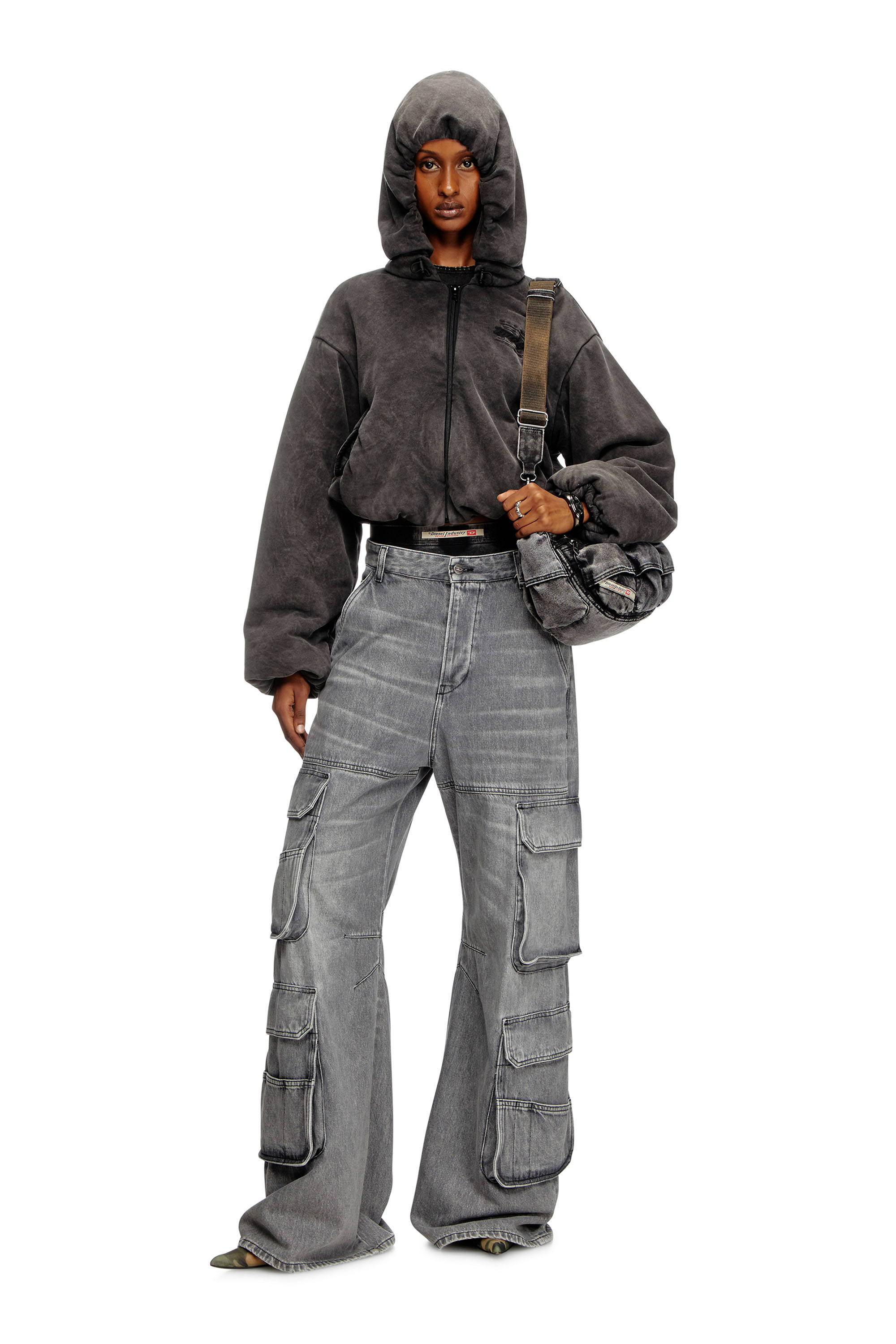 Relaxed Jeans 1996 D-Sire 0DCBE, Light Grey Diesel - Woman's Relaxed Jeans 1996 D-Sire 0DCBE, Light Grey - 1