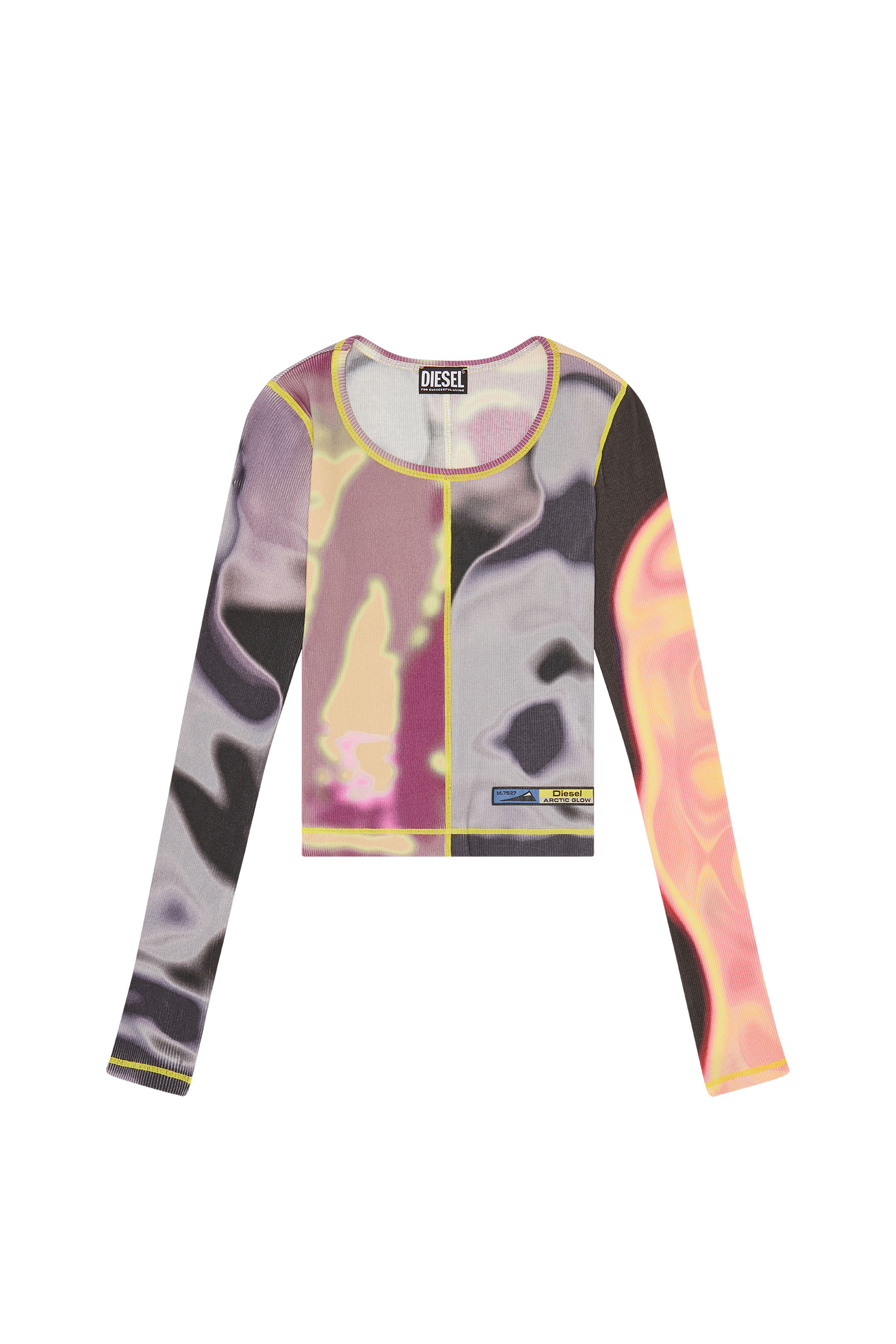 Diesel - T-BALLET-CUT, Black/Pink - Image 3