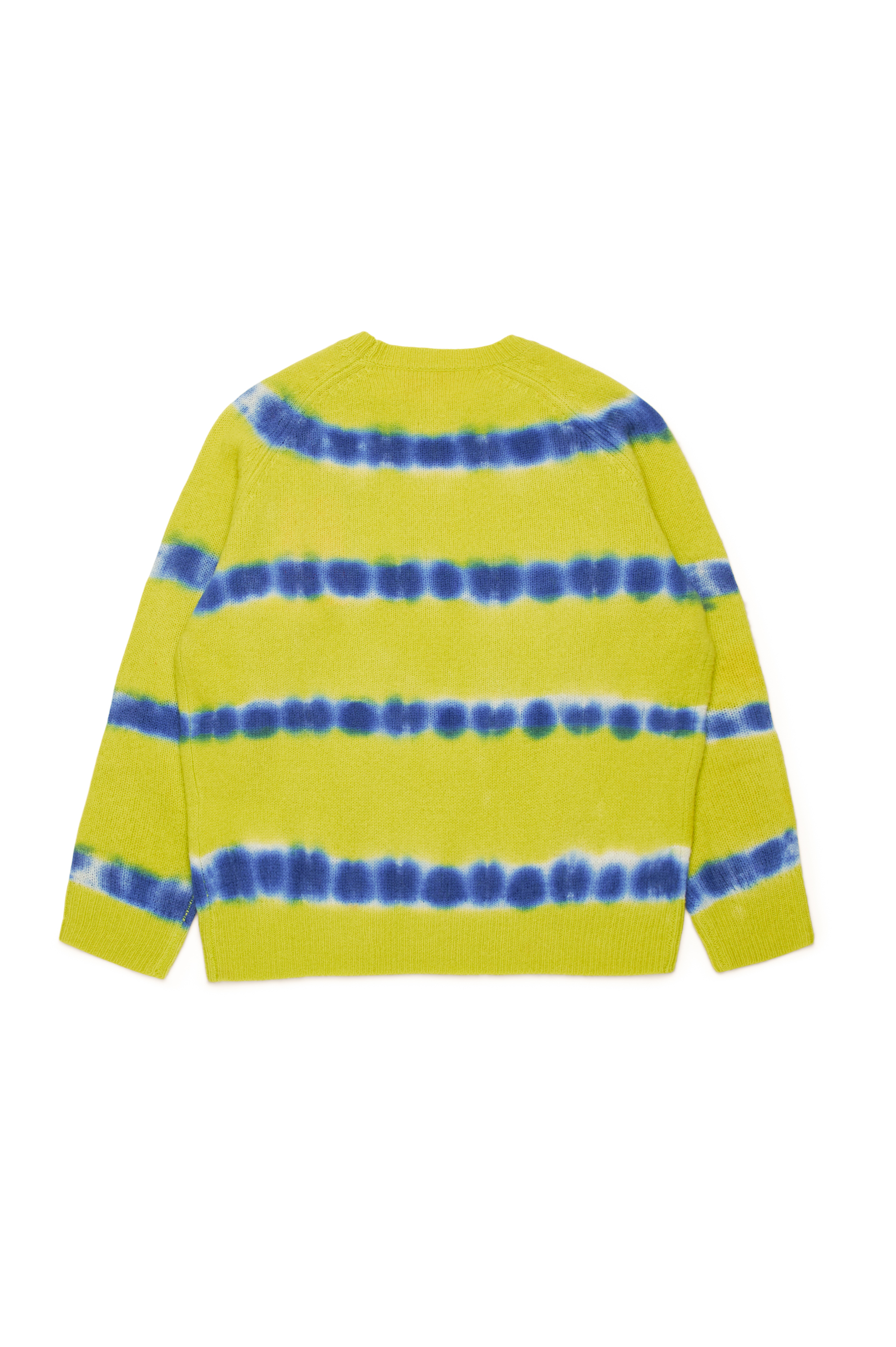 Diesel - KRO OVER, Unisex's Jumper in tie-dye-effect wool in Green/Blue - 2