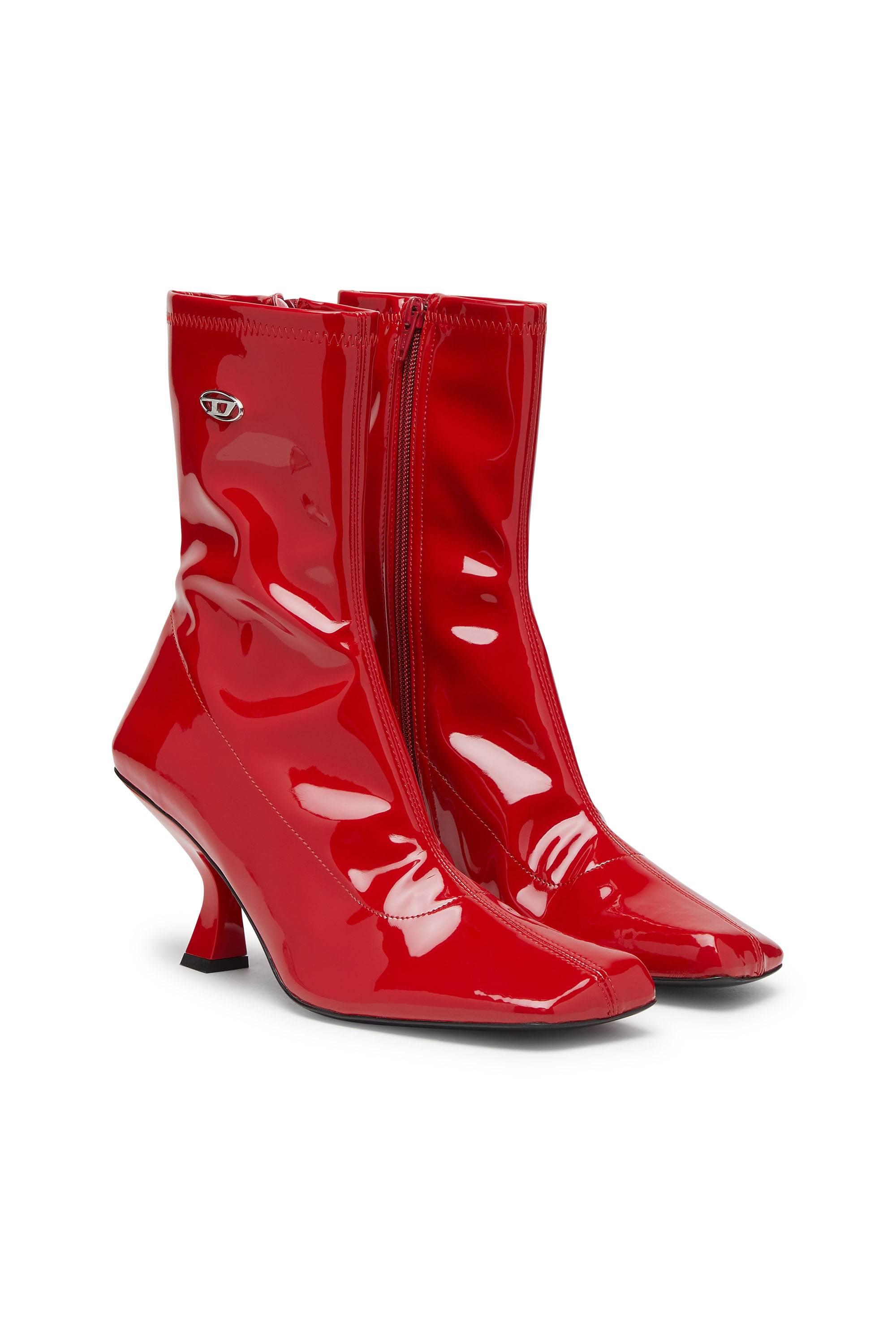 D-AMBER MD BT, Red Diesel - D-AMBER MD BT, Woman's D-Amber-Ankle boots in patent stretch PU in Red - 2