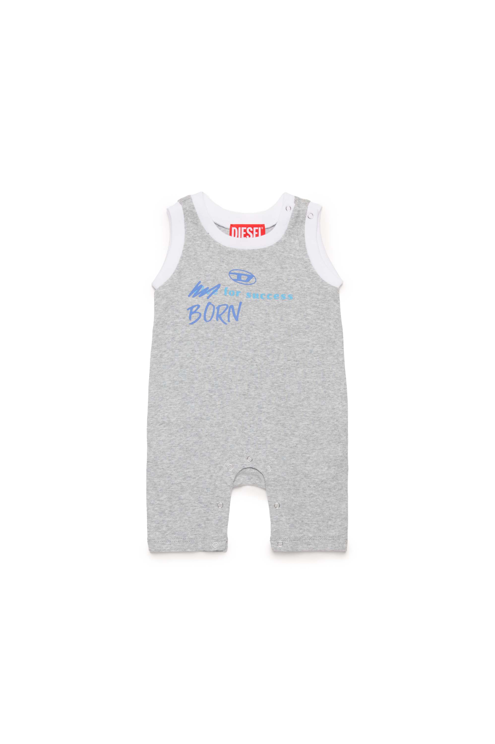 Diesel - JURBIT-NB, Unisex's Born For Success newborn romper in Grey - 1