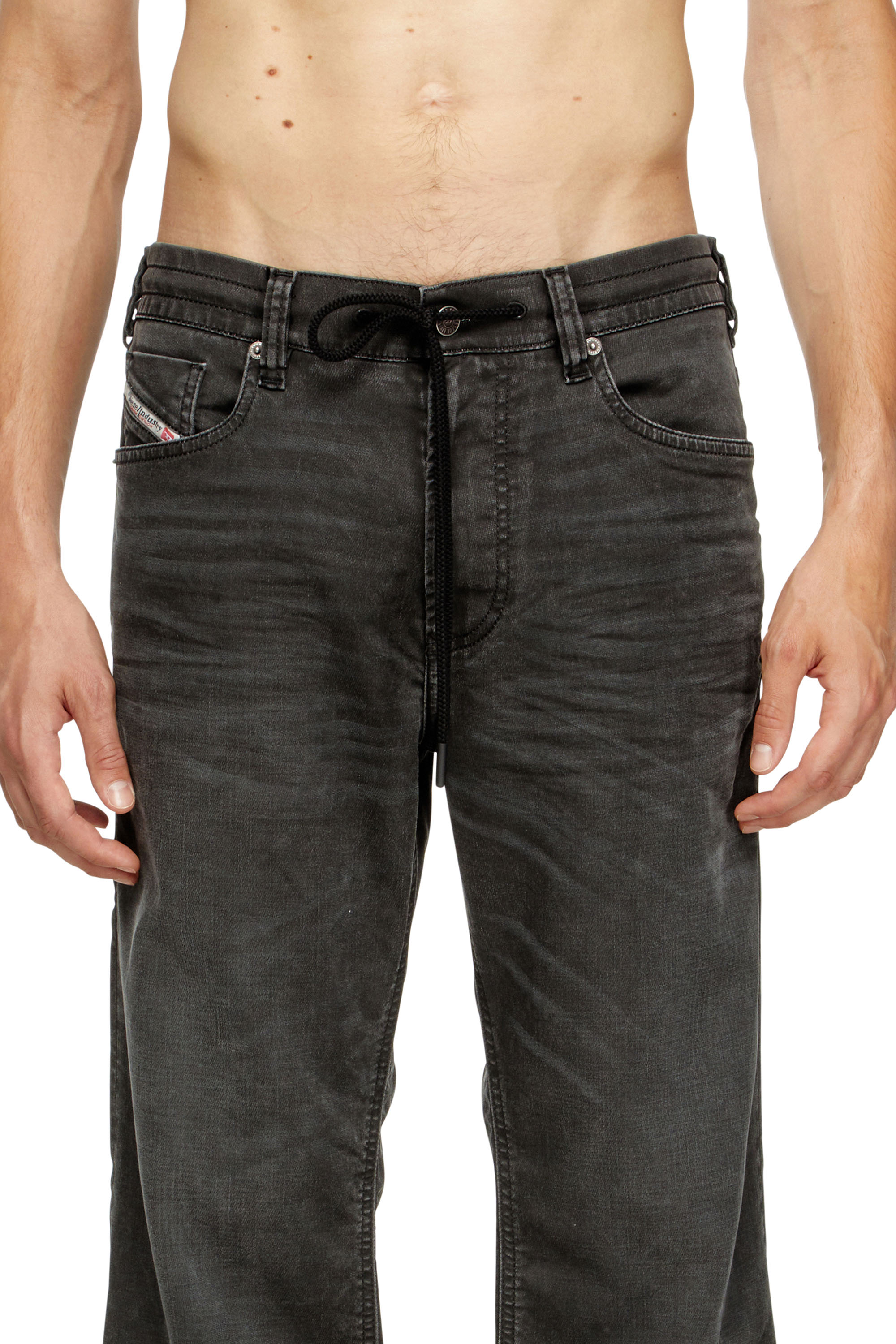 Relaxed 2080 D-Reel Joggjeans® 09J75, Black/Dark grey Diesel - Man's Relaxed 2080 D-Reel Joggjeans® 09J75, Black/Dark grey - 5