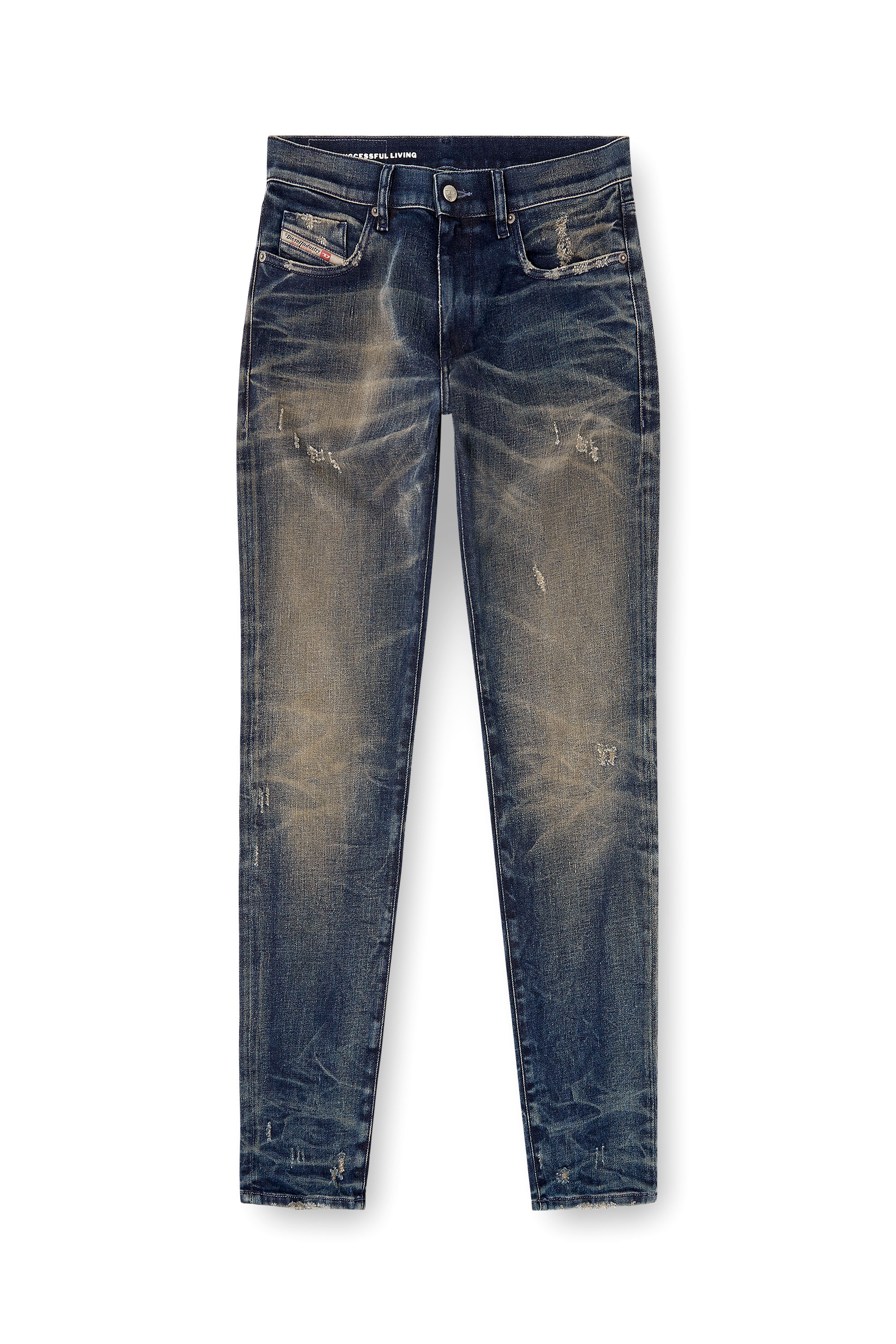 Diesel - Man's Slim Jeans 2019 D-Strukt 09M46, Dark Blue - 2