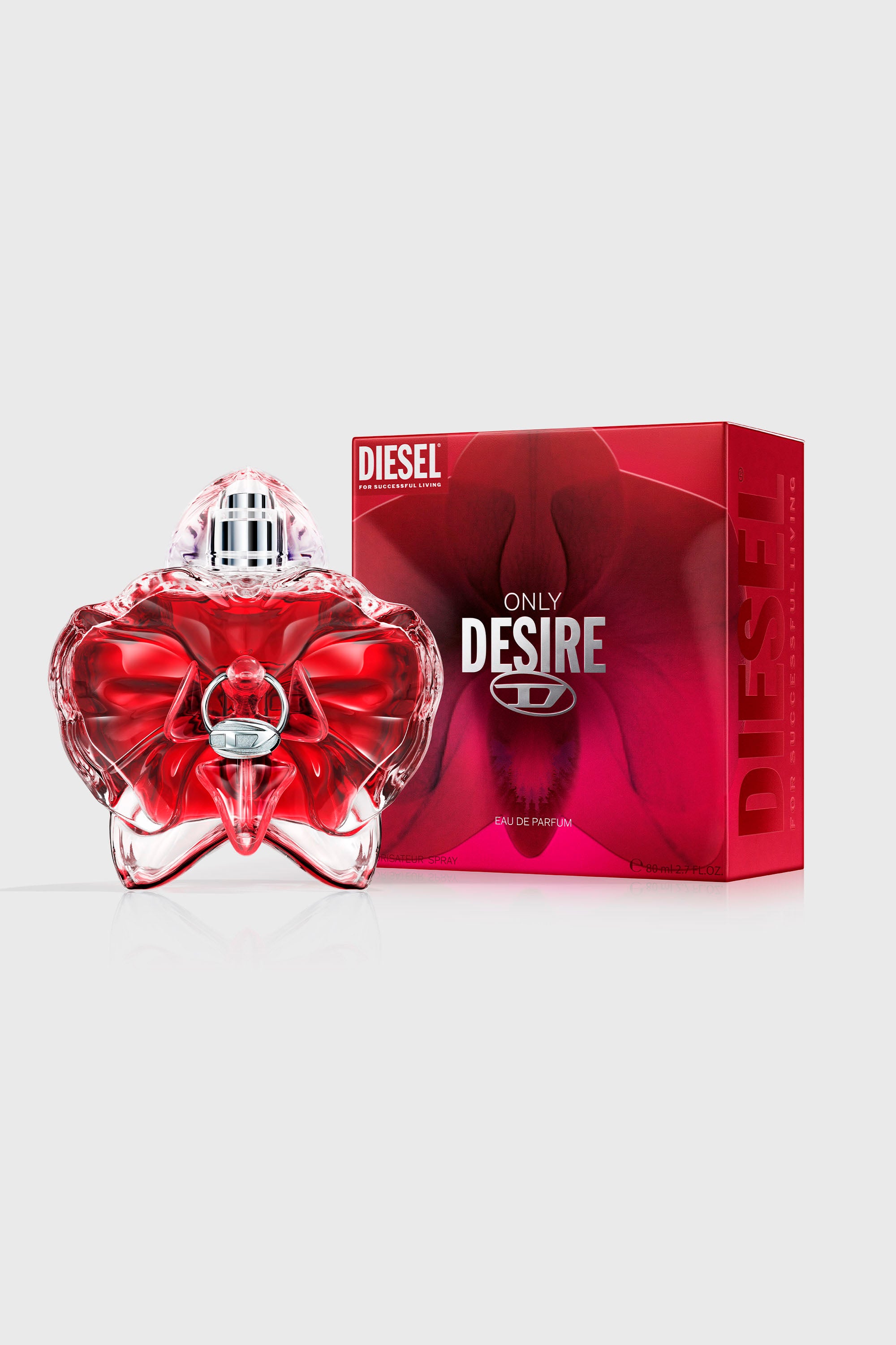 Diesel - DIESEL ONLY DESIRE EDP 80ML LF794400, Woman's Only Desire 80ml, Eau De Parfum in Red - 2
