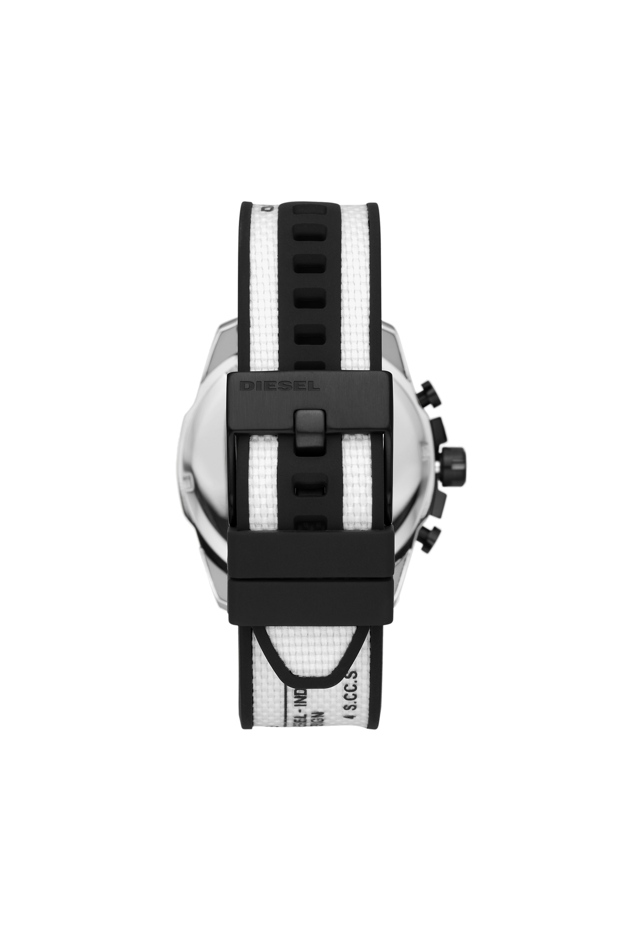 Diesel - DZ4564, Man's Baby Chief chronograph white canvas watch in White - 2