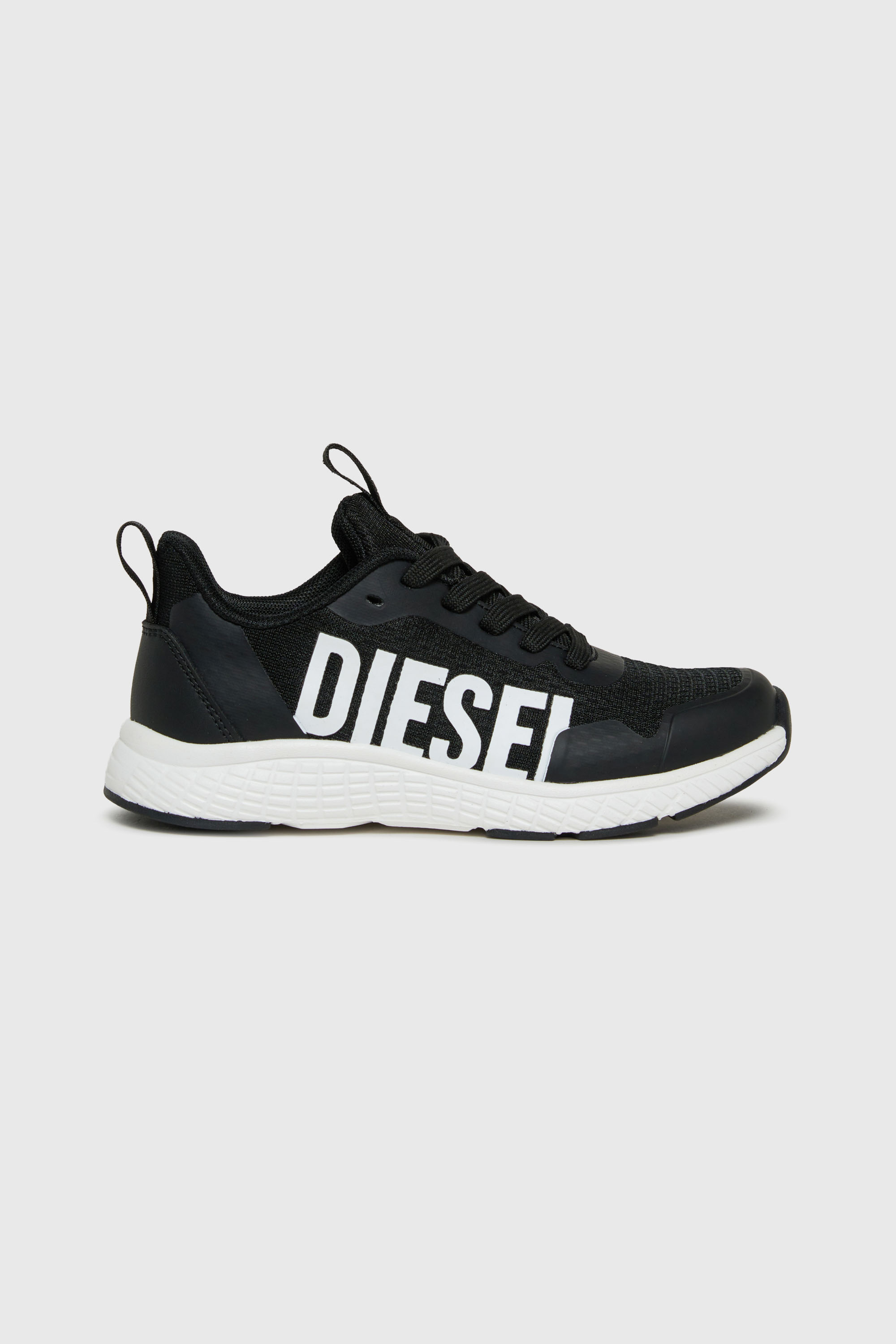 Diesel - S-RUNCOUT, Unisex's S-Runcout - Sneakers with maxi Diesel logo in Black - 1