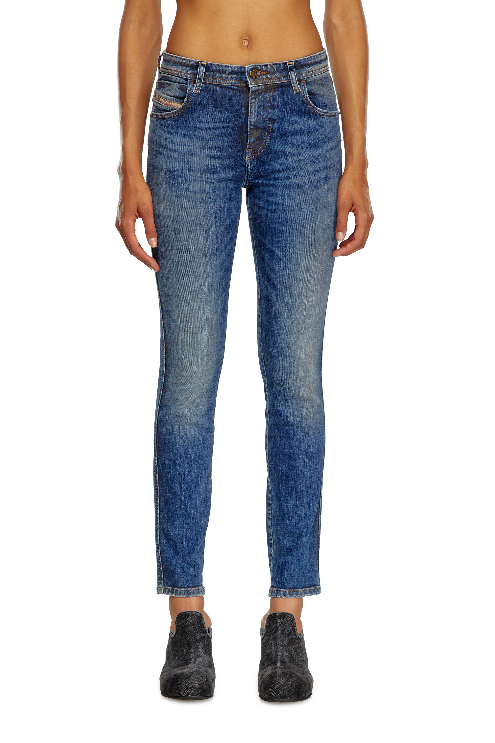 Diesel - Woman's Skinny Jeans 2015 Babhila 09J32, Dark Blue - 3